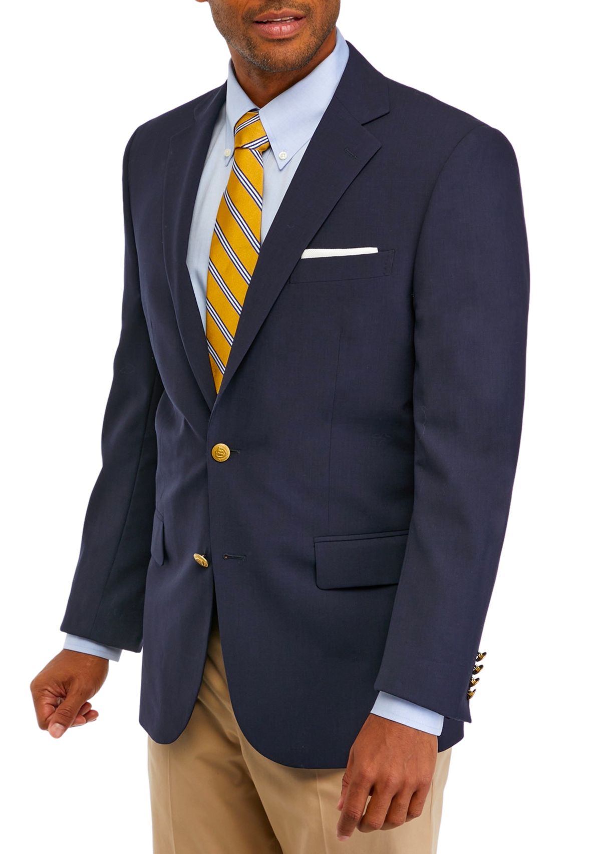 Mens Wool Stretch Classic Fit Blazer