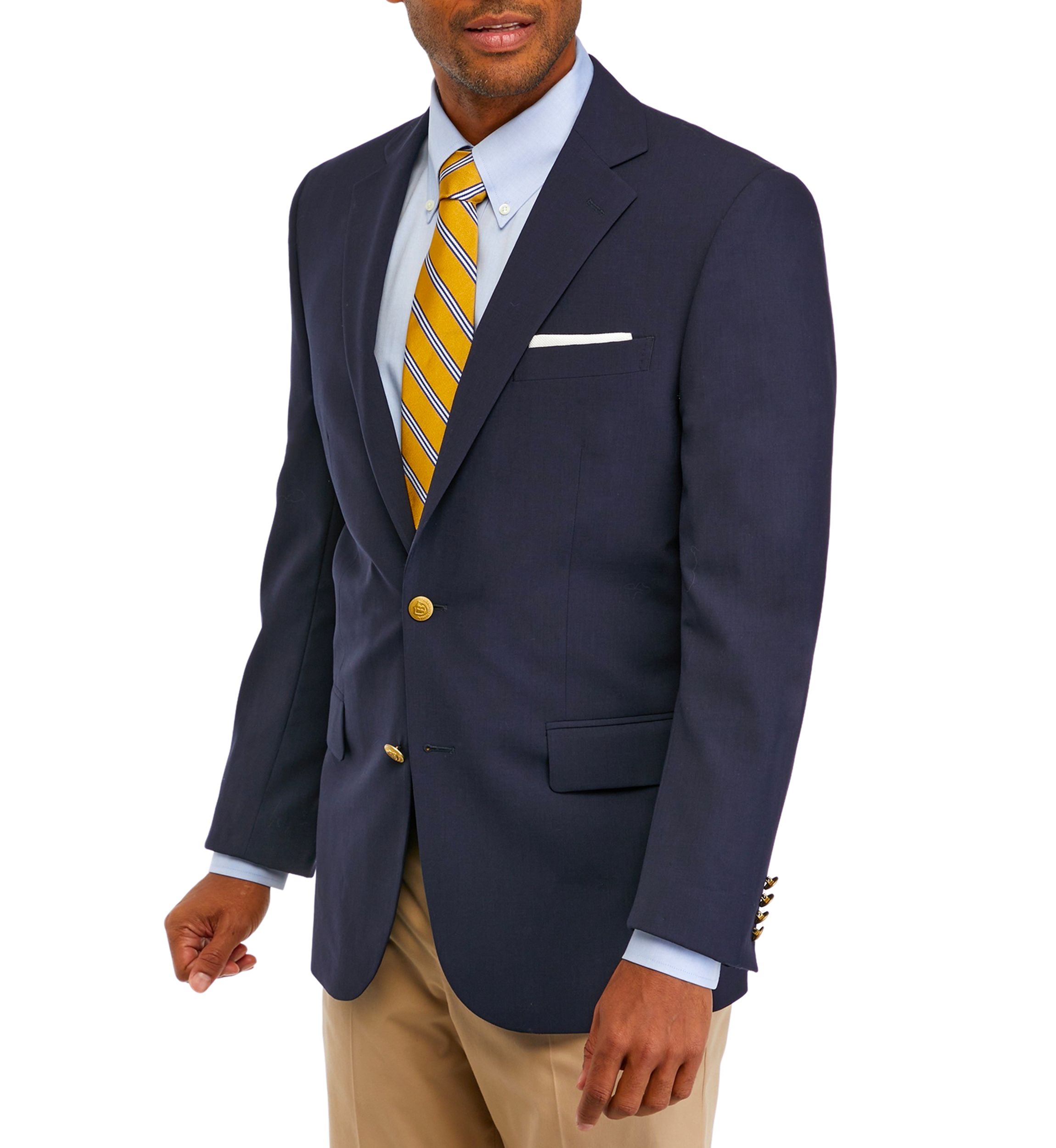 Mens Wool Stretch Classic Fit Blazer
