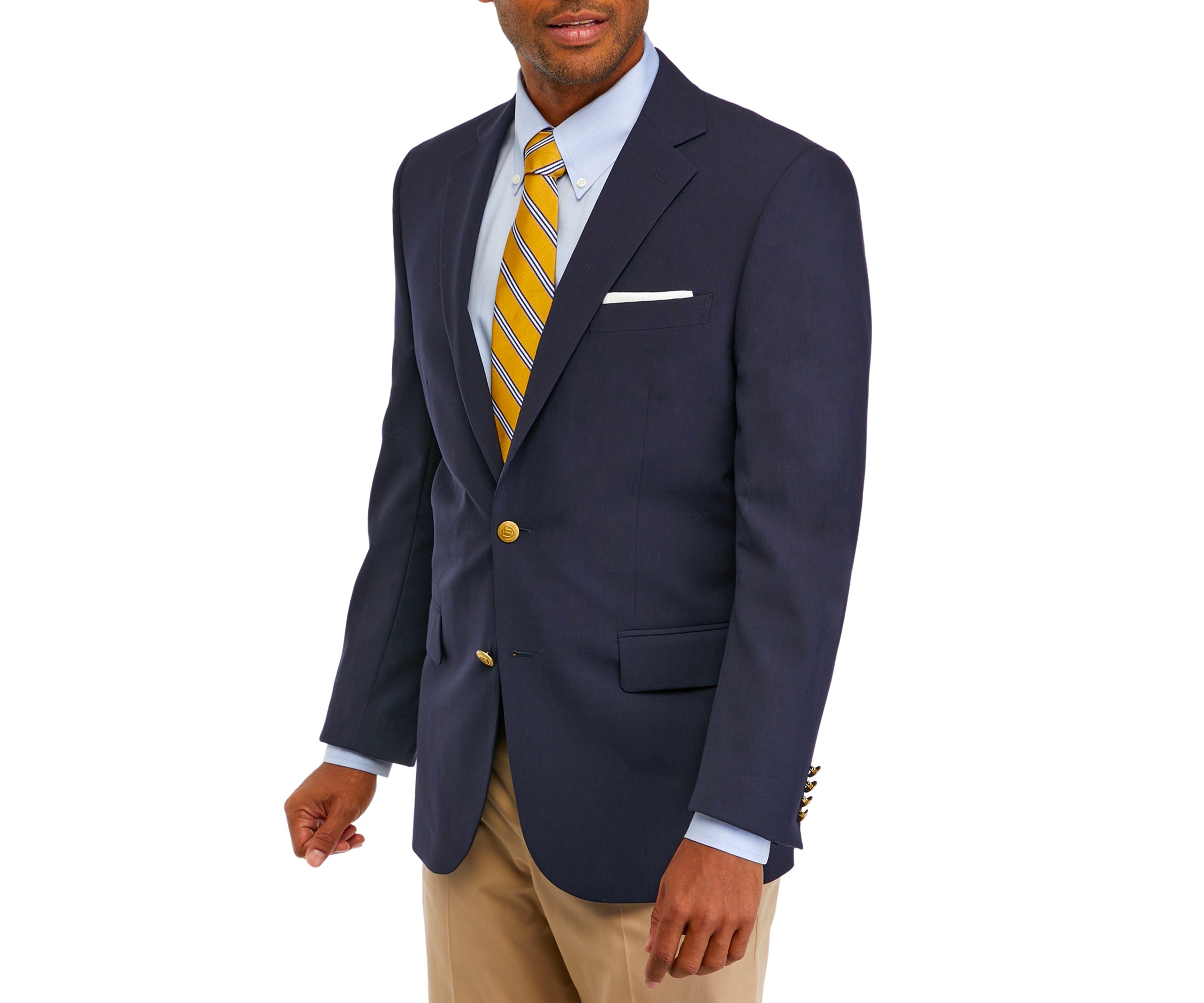 Mens Wool Stretch Classic Fit Blazer