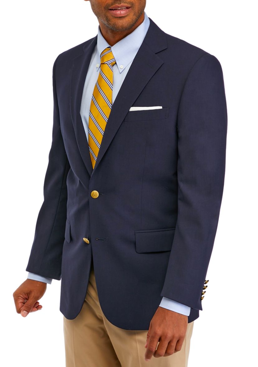 Mens Wool Stretch Classic Fit Blazer