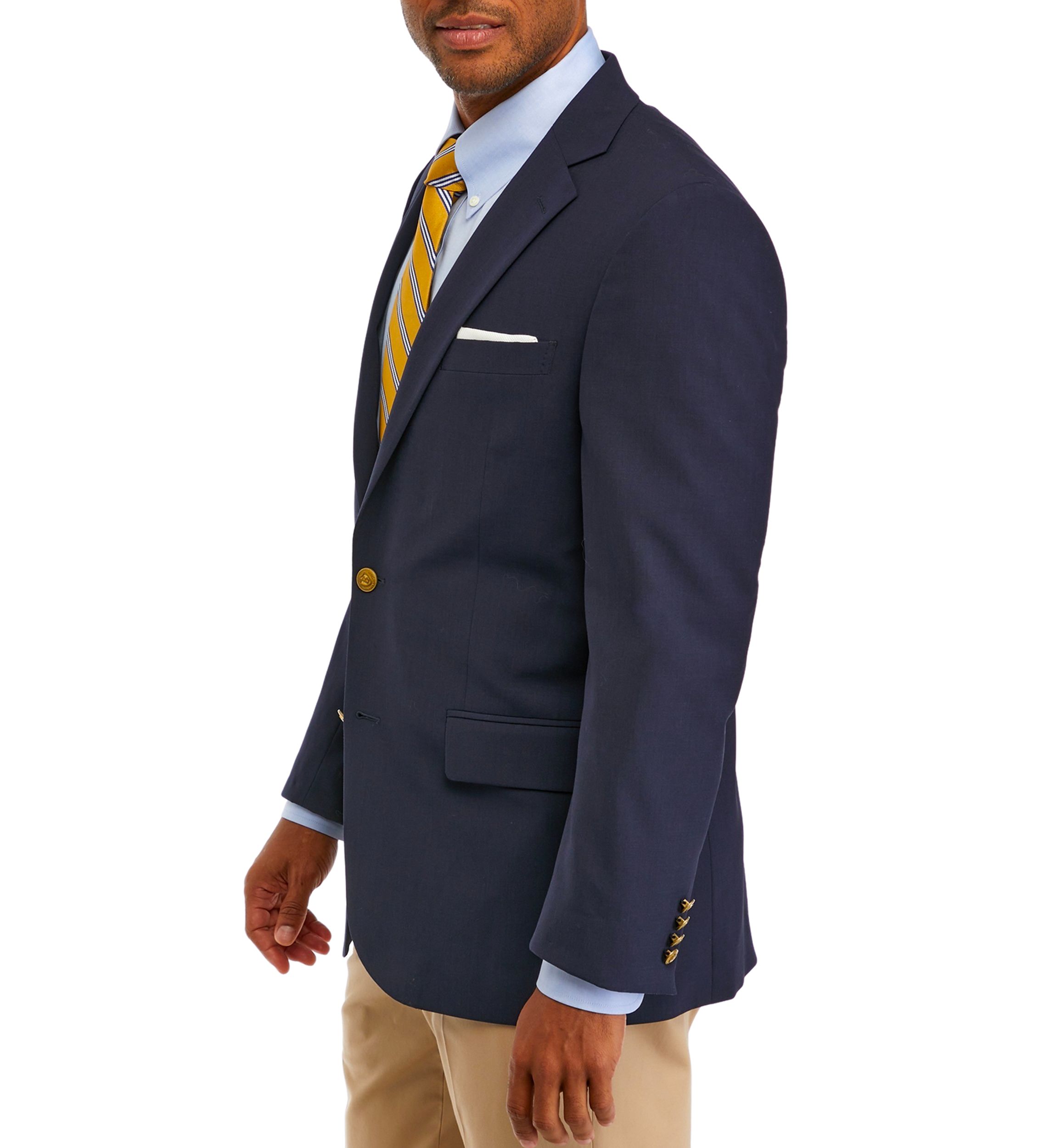 Mens Wool Stretch Classic Fit Blazer
