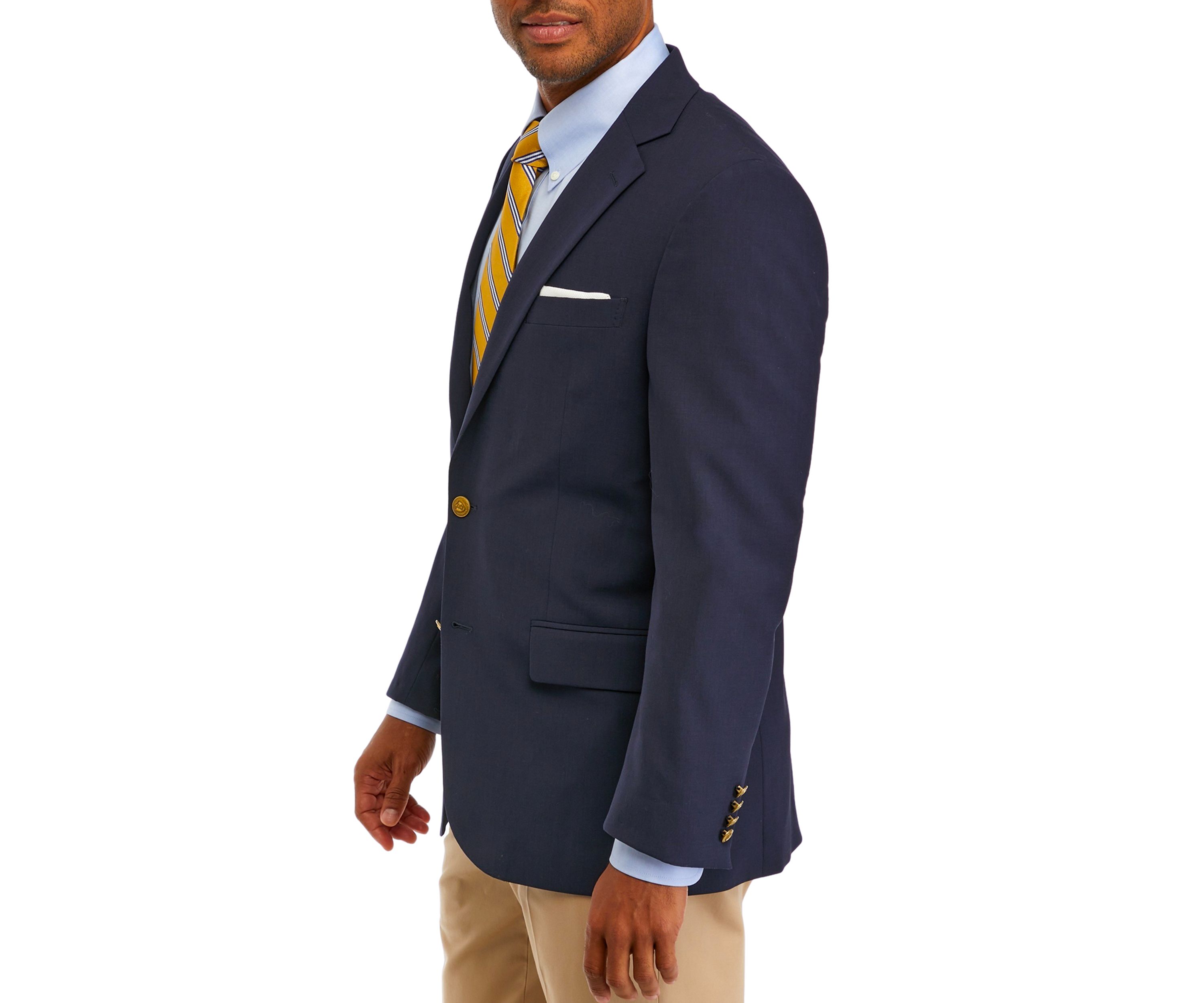 Mens Wool Stretch Classic Fit Blazer