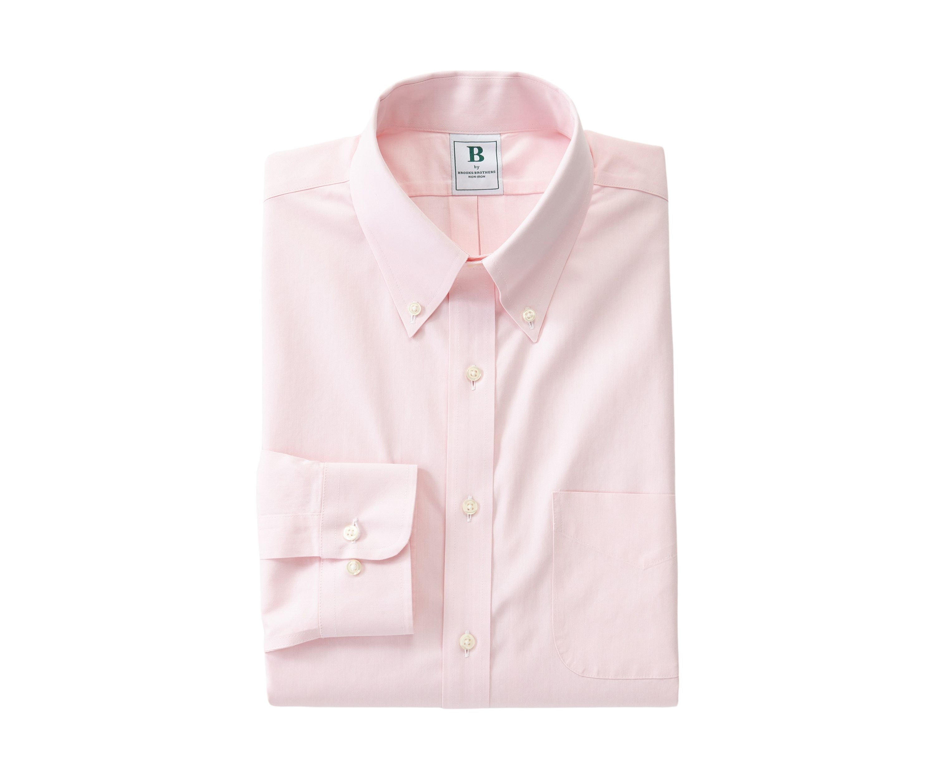 Mens Regular Fit Non Iron Solid Dress Shirt