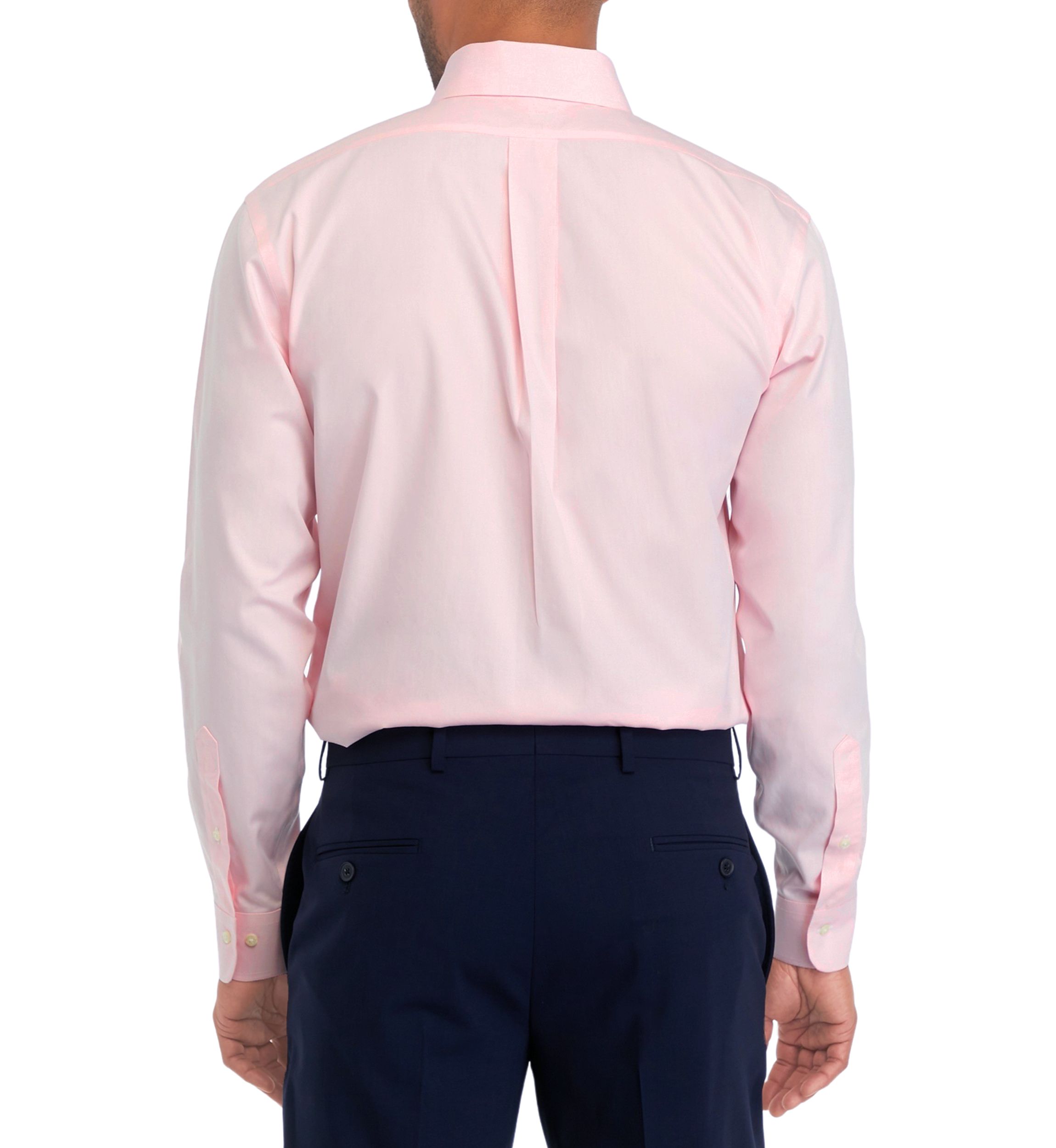 Mens Regular Fit Non Iron Solid Dress Shirt