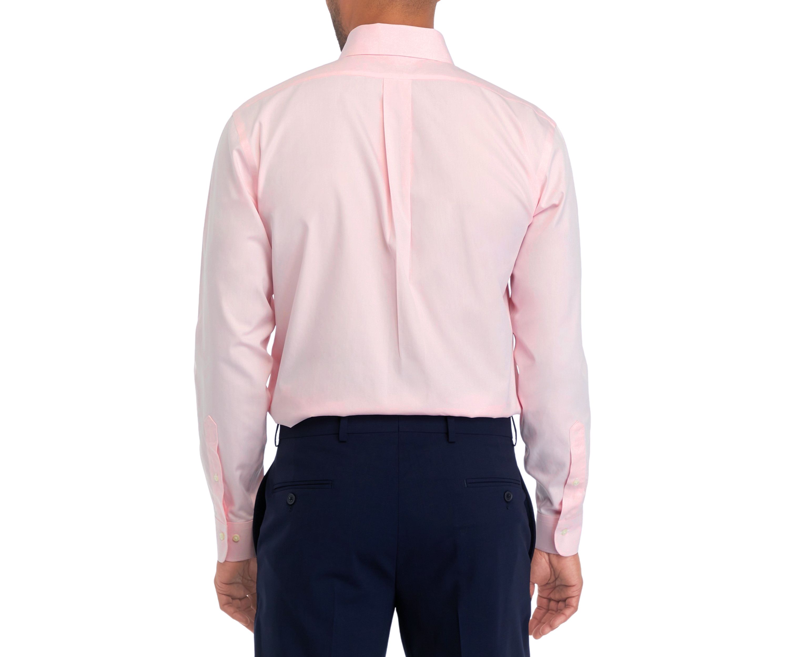 Mens Regular Fit Non Iron Solid Dress Shirt
