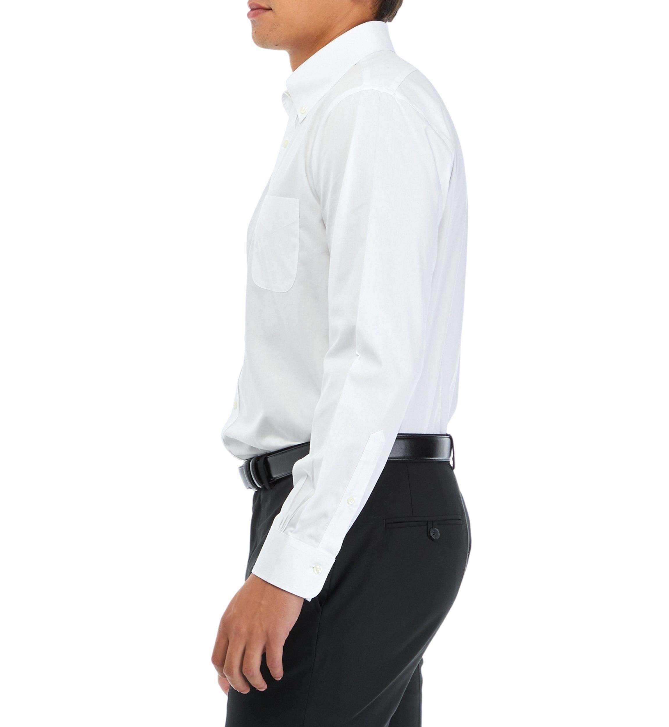 Mens Regular Fit Non-Iron Solid Dress Shirt