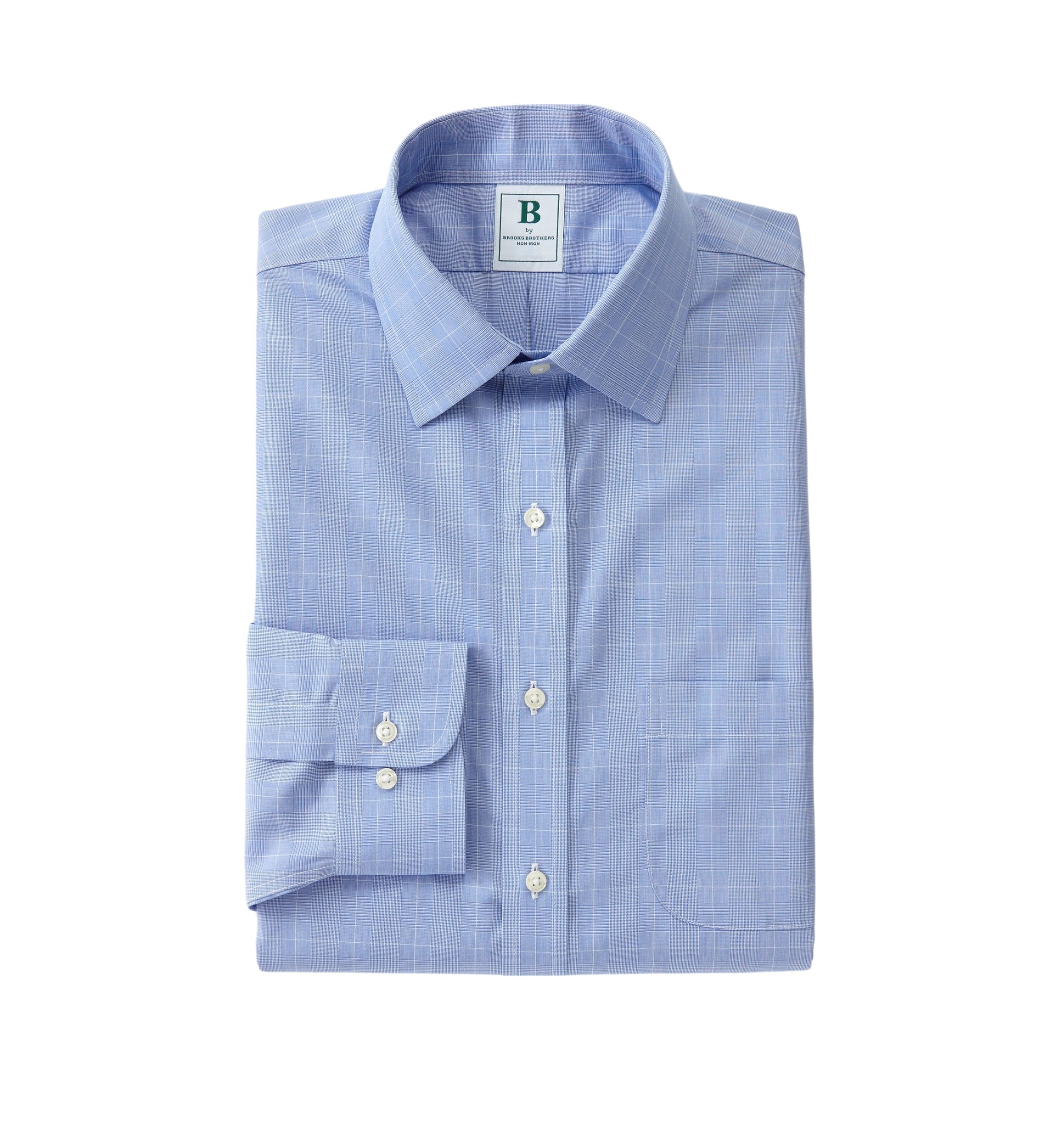 slim fit dress slacks Brooks Brothers® Newport Blue Casual Oxford Cloth Shirt – SRM Company Store main image 0