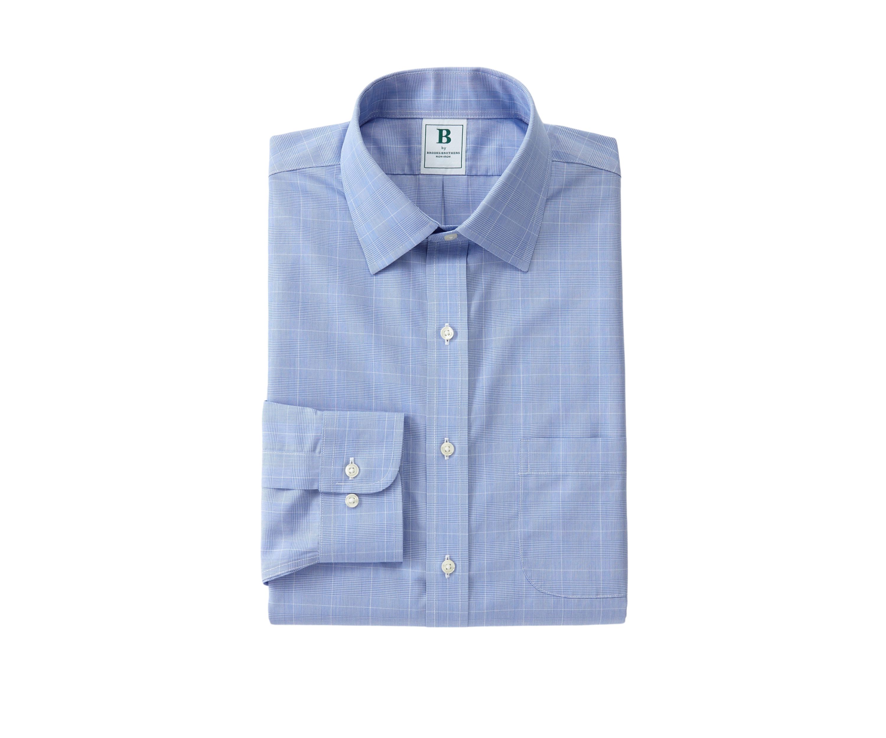 Mens Regular Fit Non Iron Check Dress Shirt