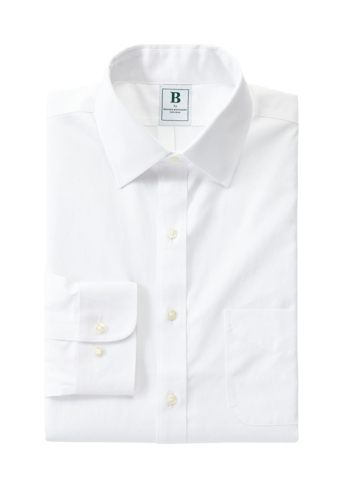 Mens Regular Fit Non Iron Solid Dress Shirt