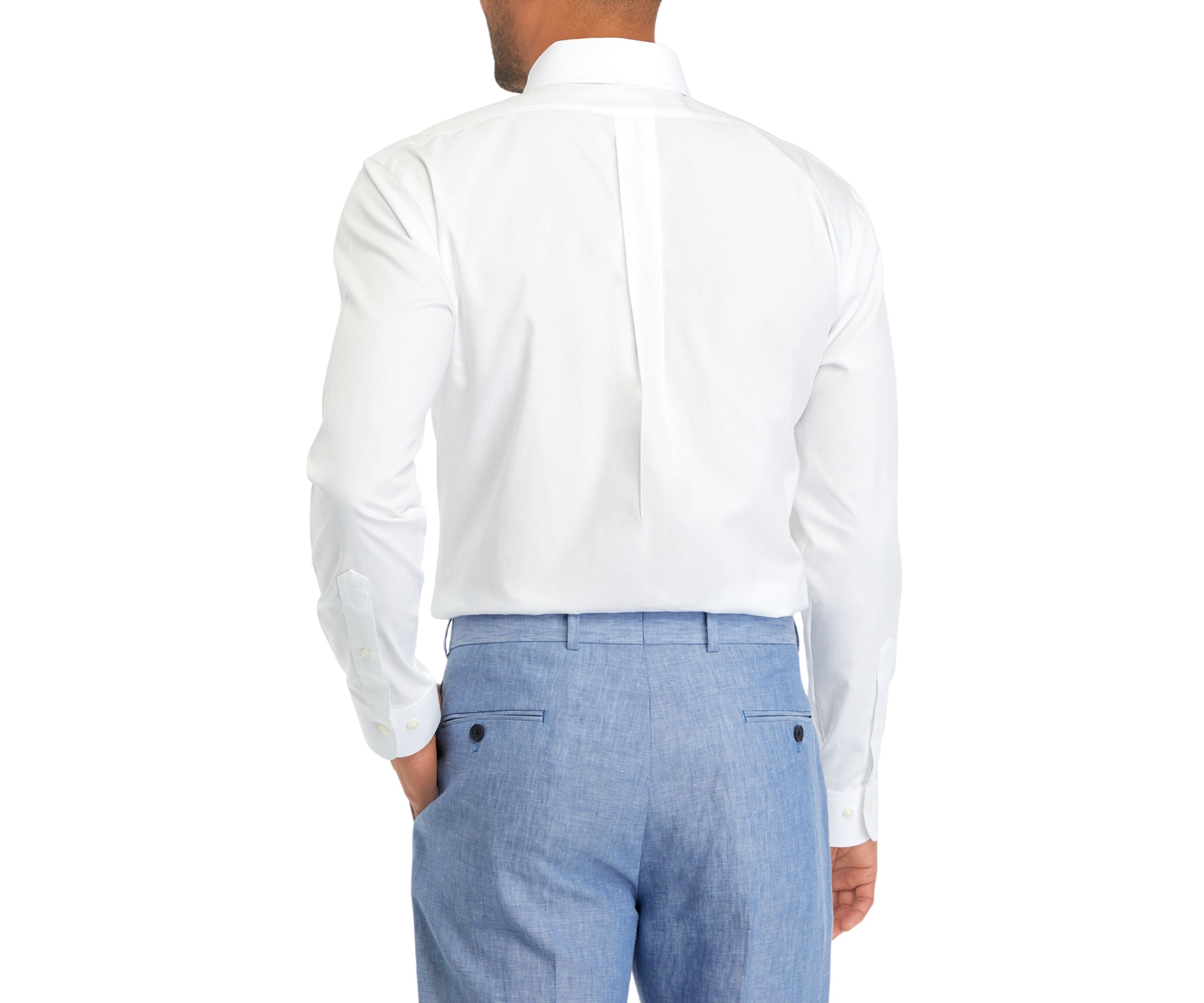 Mens Regular Fit Non Iron Solid Dress Shirt
