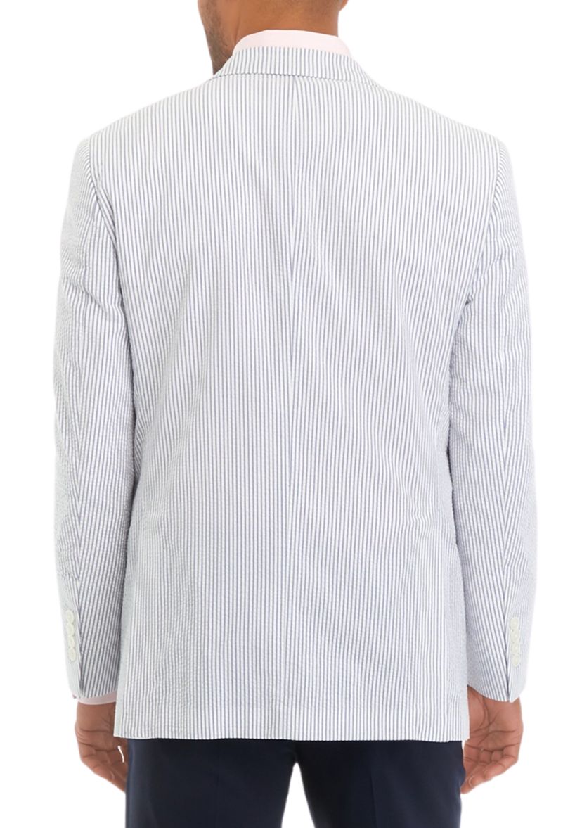 Blue Stripe Seersucker Sport Coat 