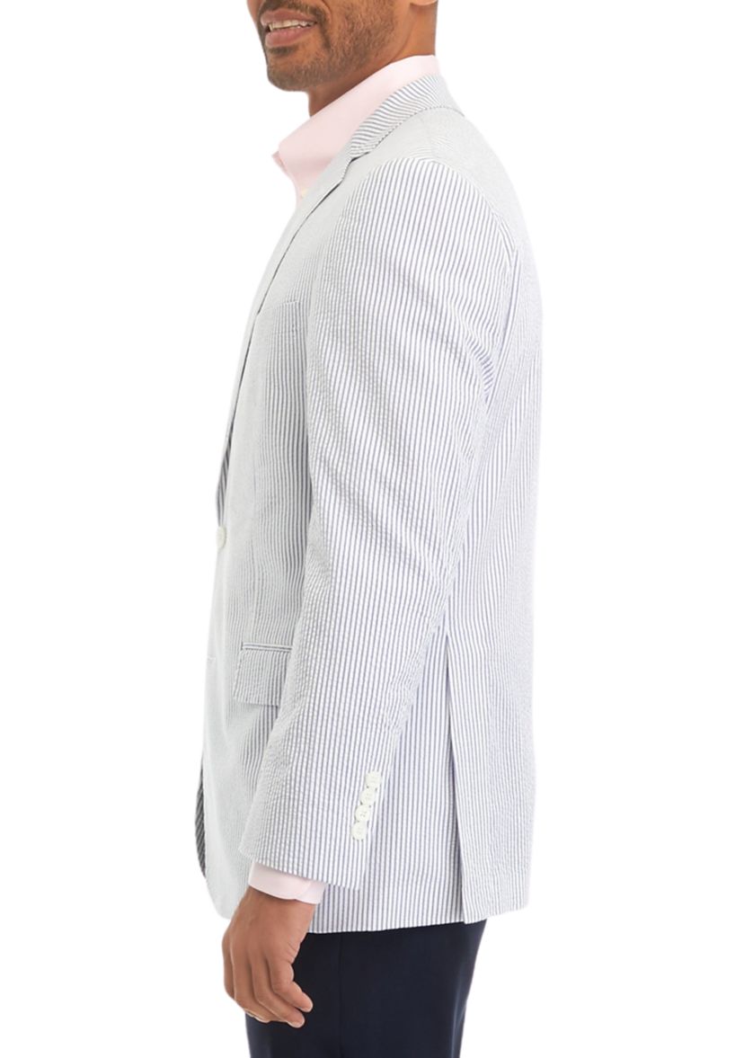 Blue Stripe Seersucker Sport Coat 