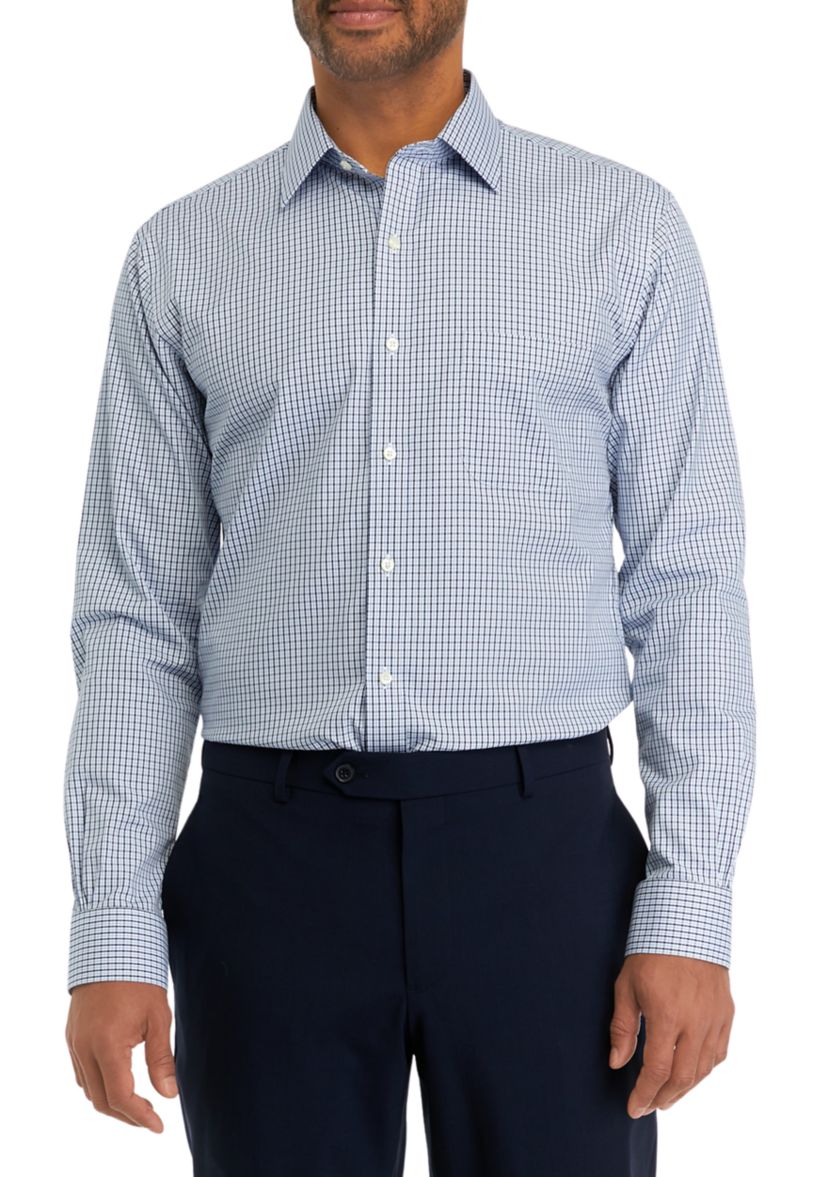  Regular Fit Non-Iron Check Dress Shirt