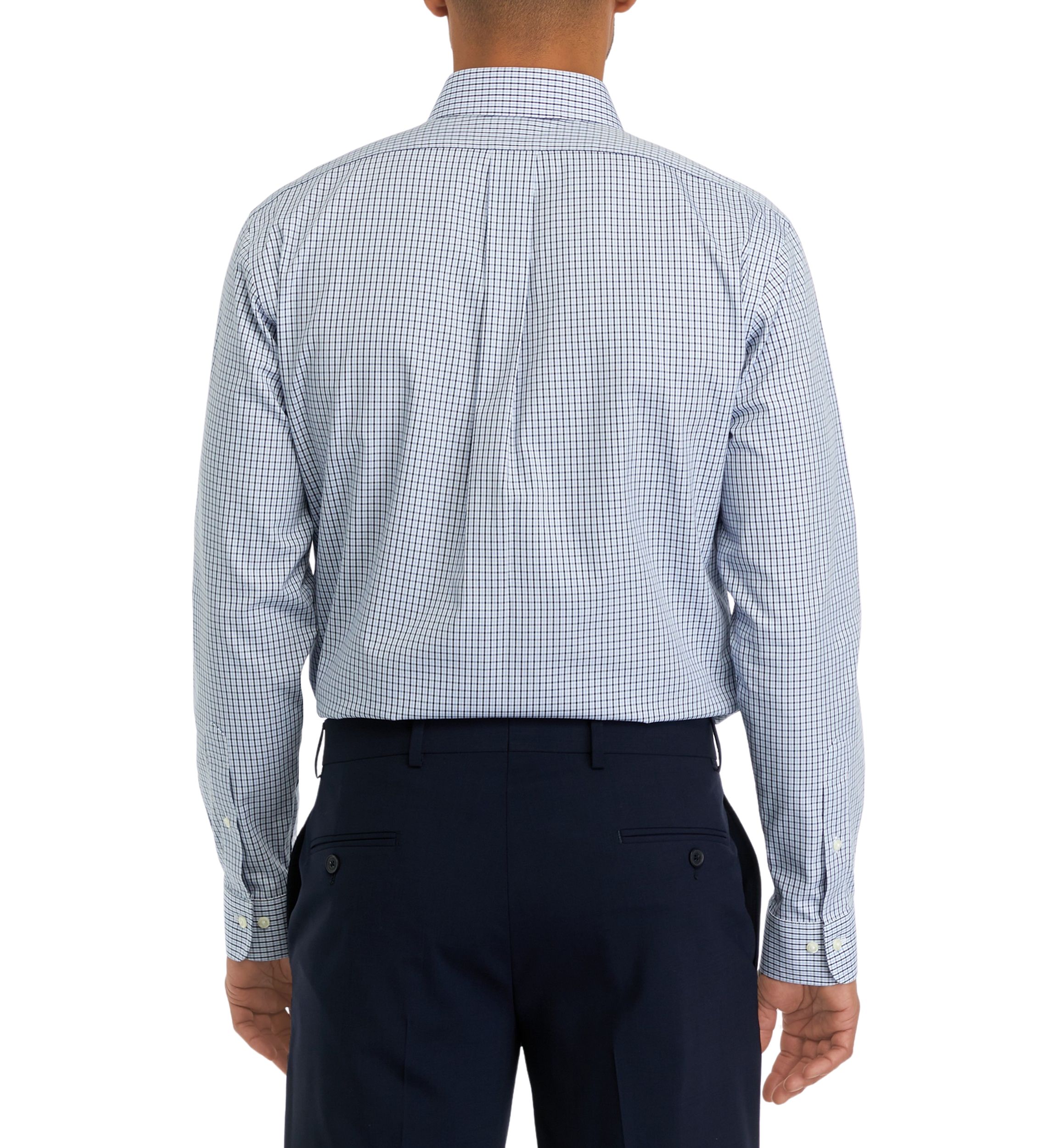  Regular Fit Non-Iron Check Dress Shirt
