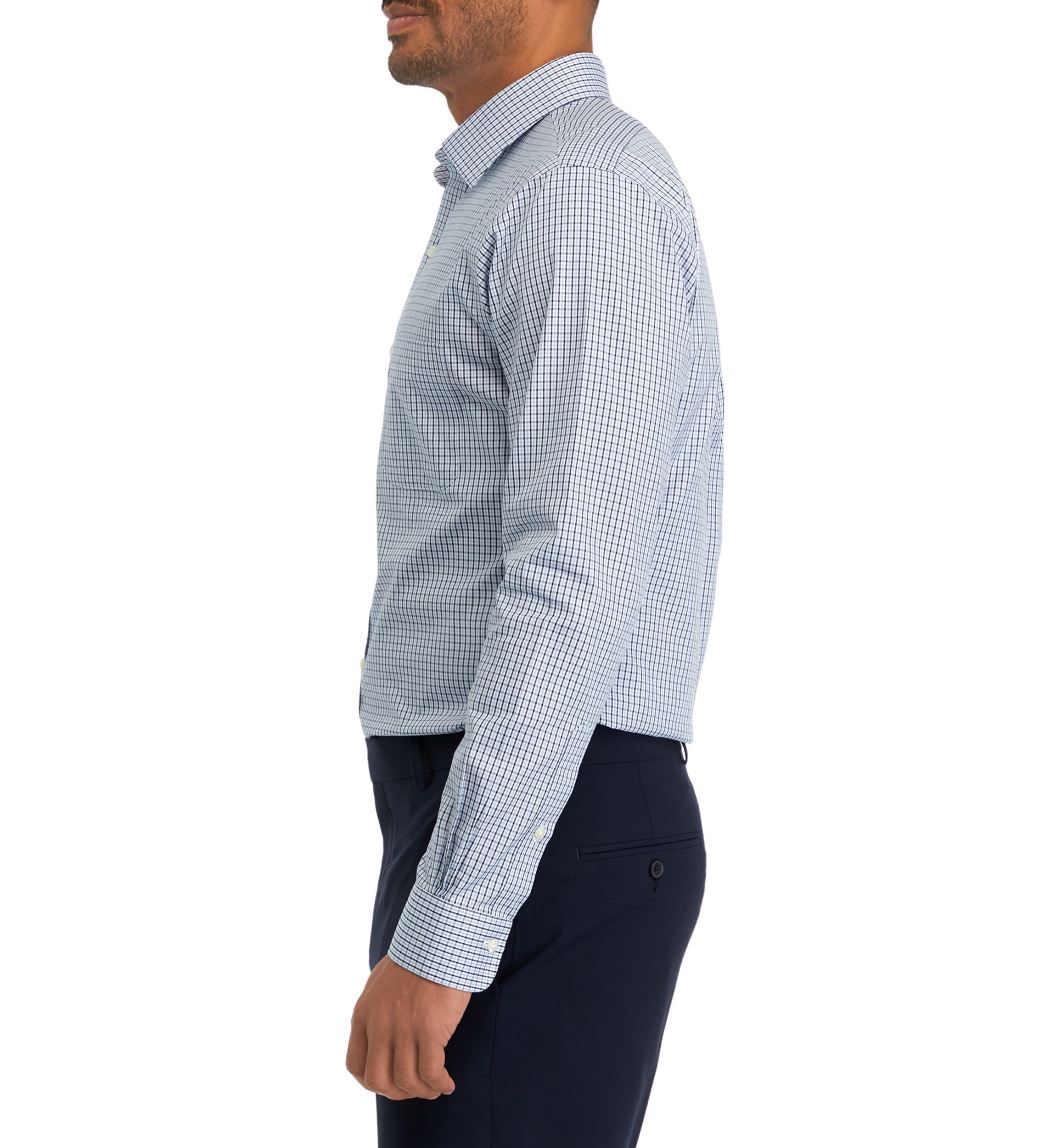  Regular Fit Non-Iron Check Dress Shirt