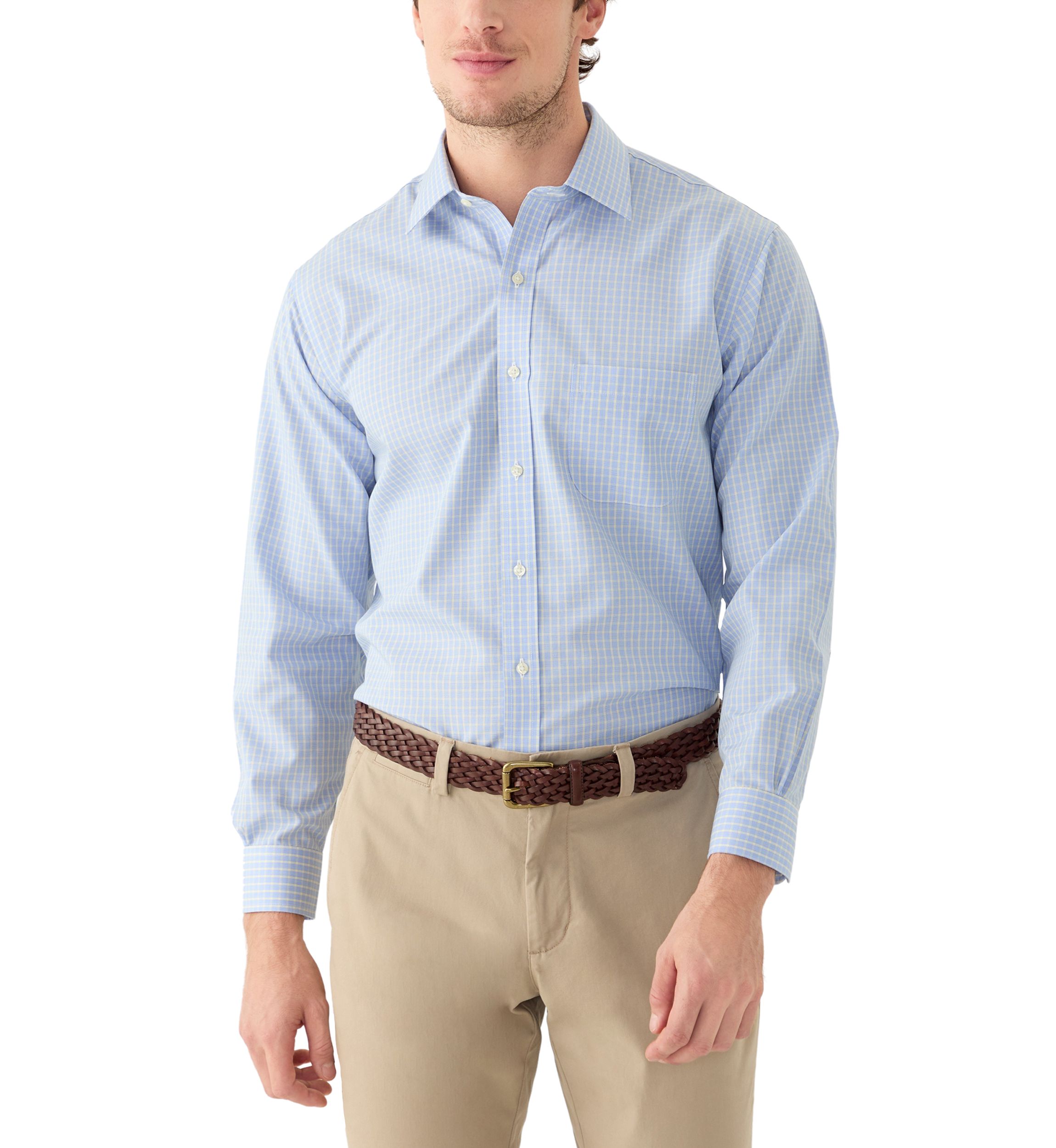 Regular Fit Non-Iron Check Dress Shirt