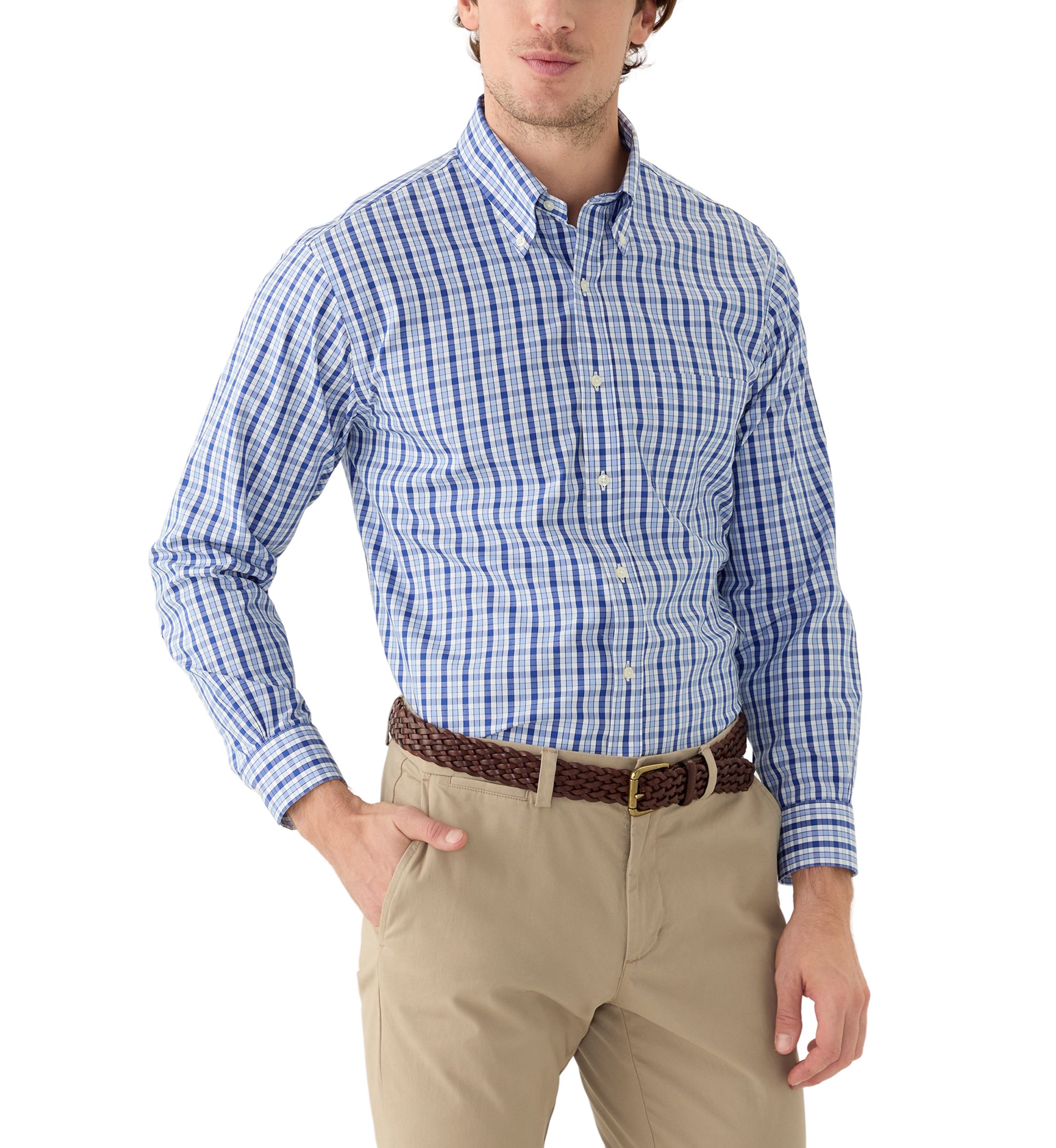 Regular Fit Non-Iron Check Dress Shirt