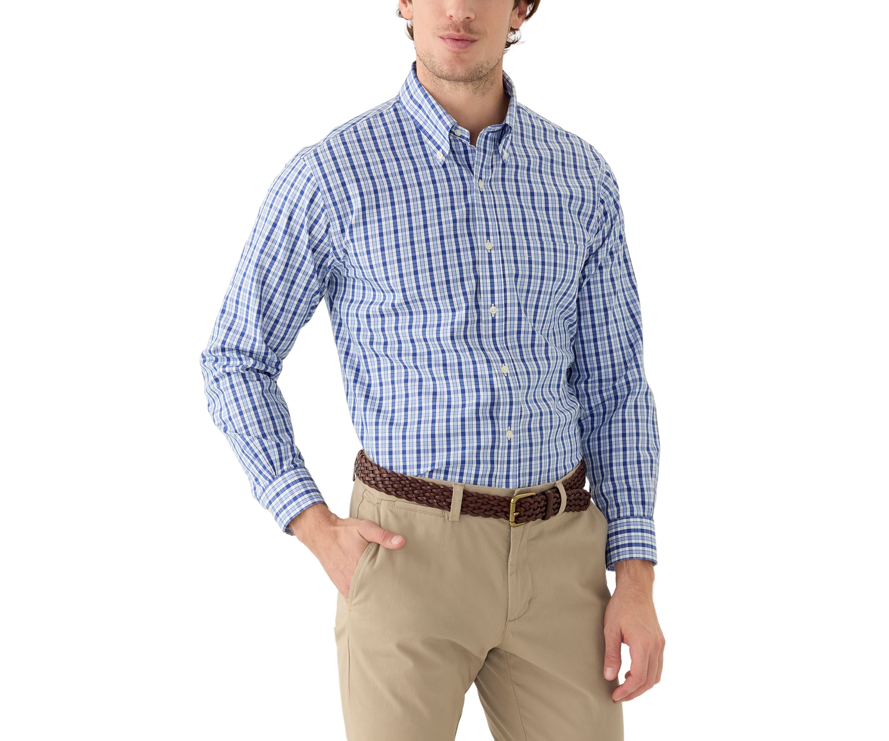 Regular Fit Non-Iron Check Dress Shirt