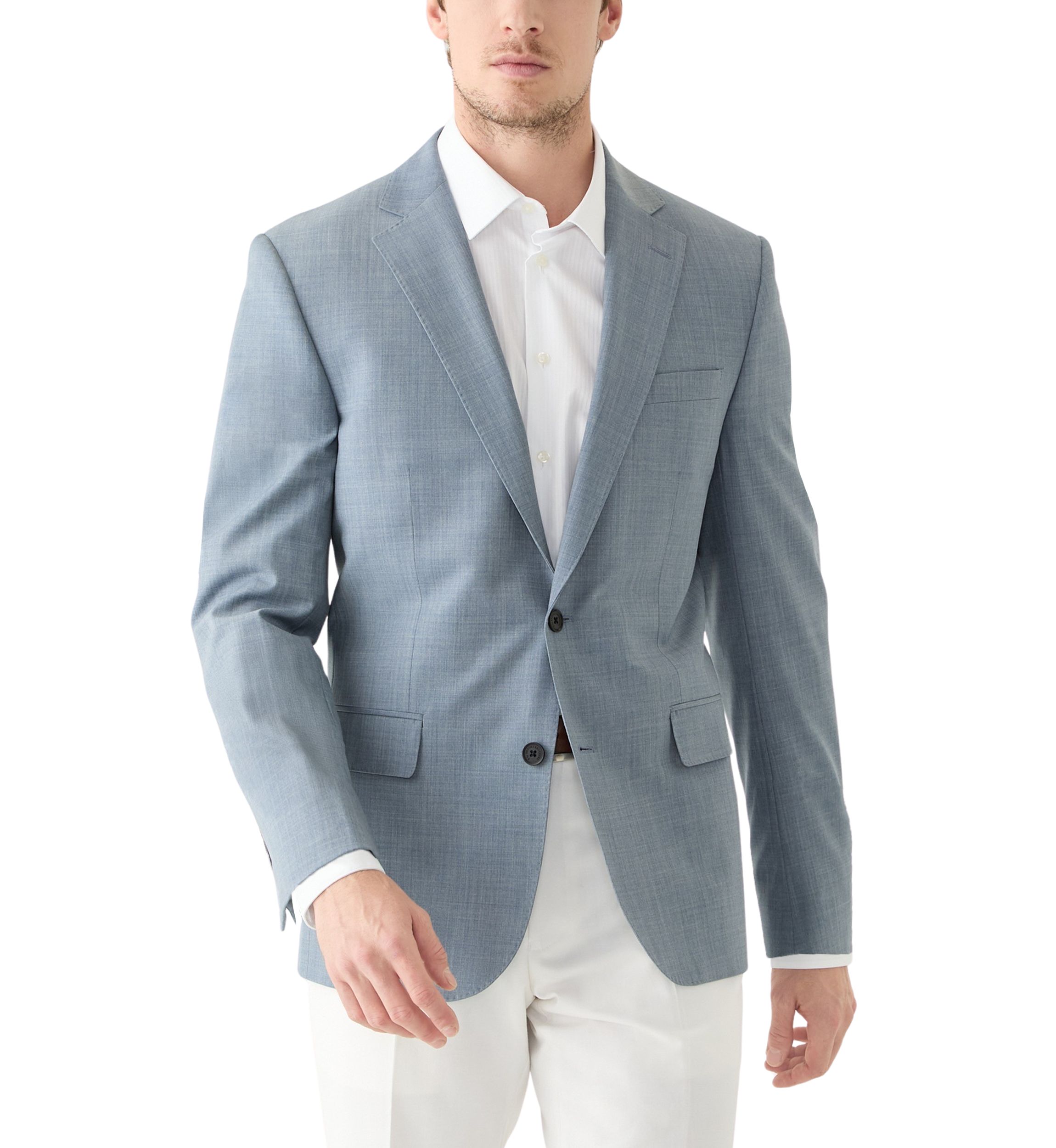 Wool Stretch Classic Fit Suit Jacket