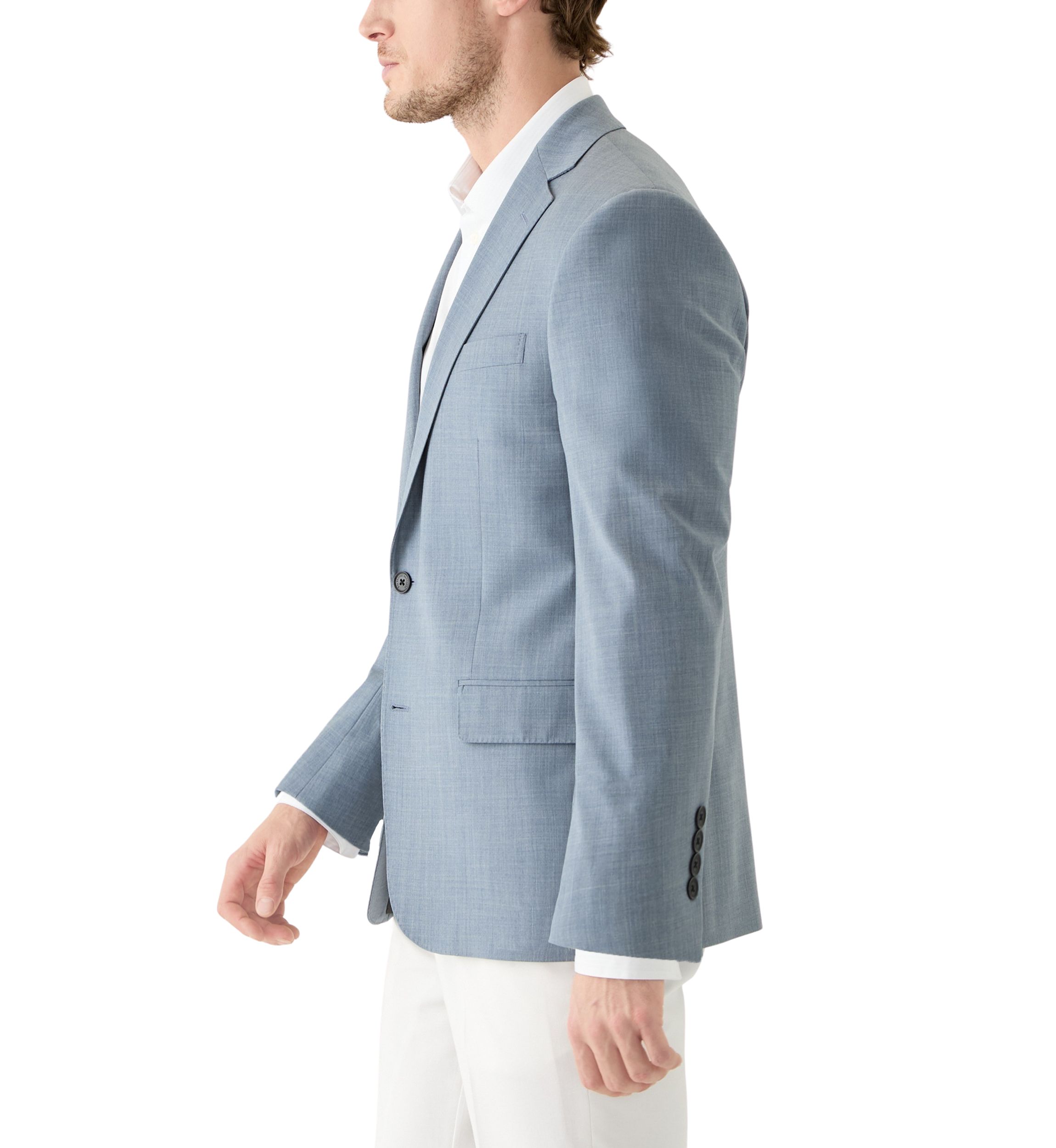 Wool Stretch Classic Fit Suit Jacket