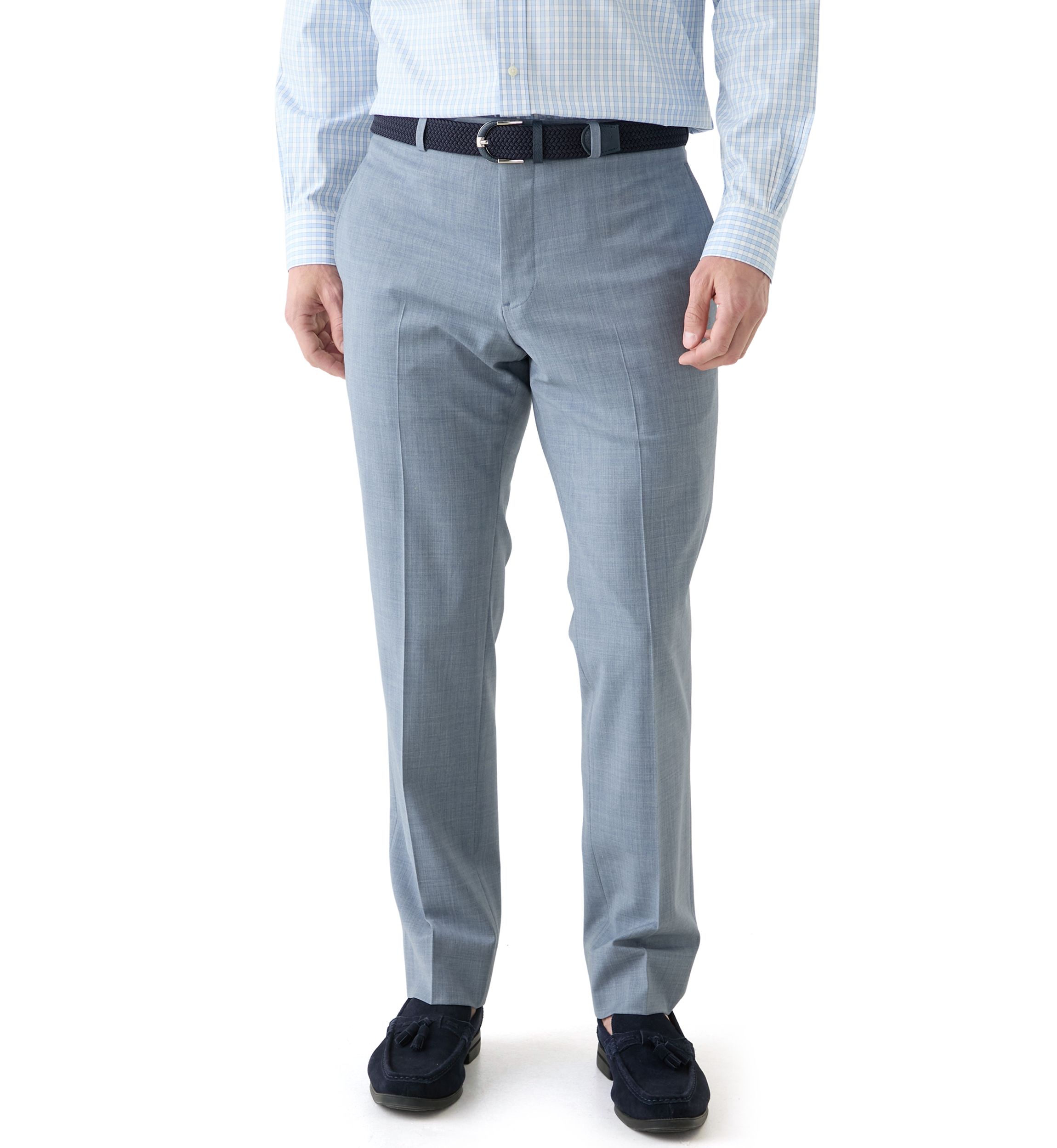 Wool Stretch Classic Fit Suit Trouser Pants