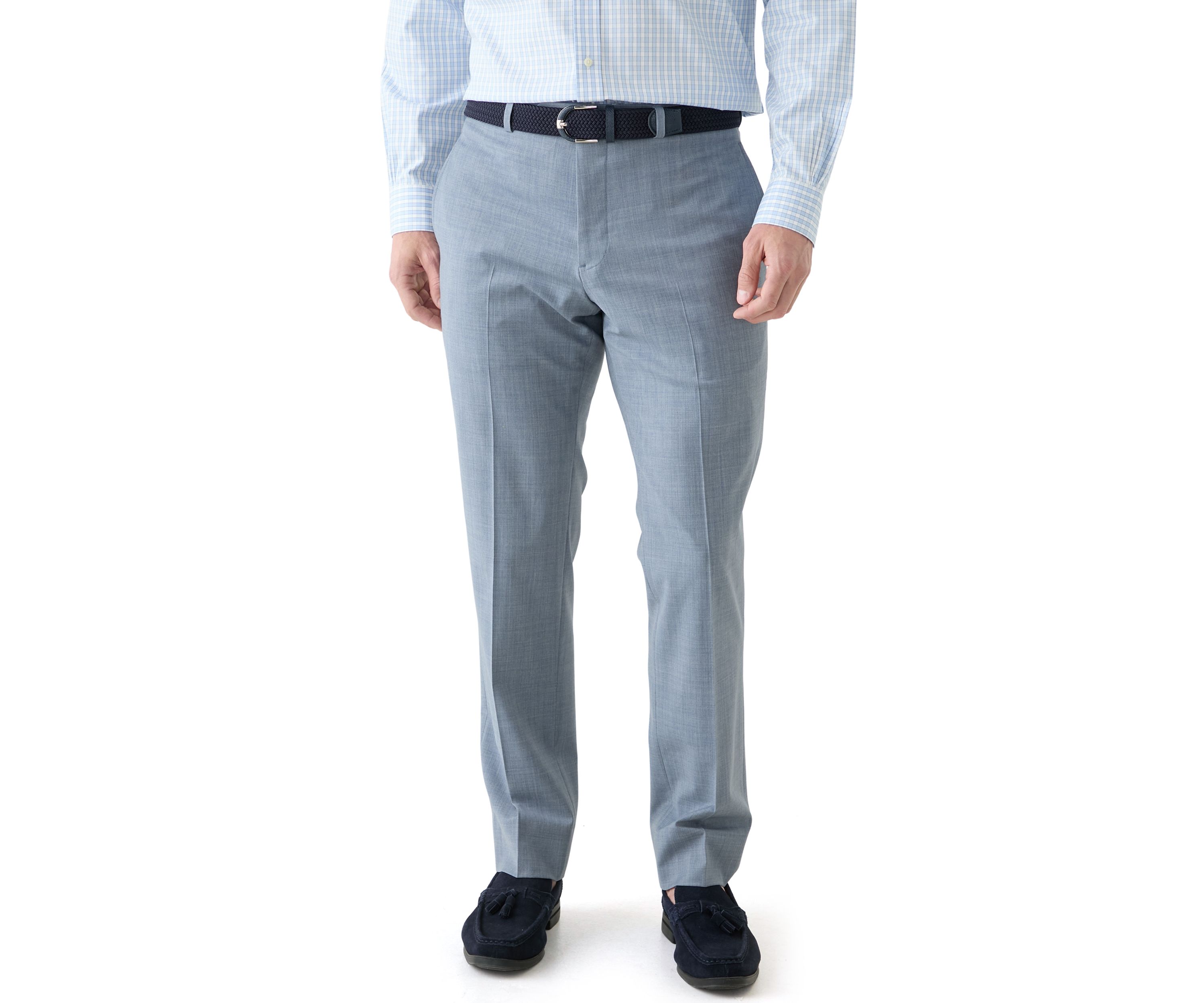 Wool Stretch Classic Fit Suit Trouser Pants