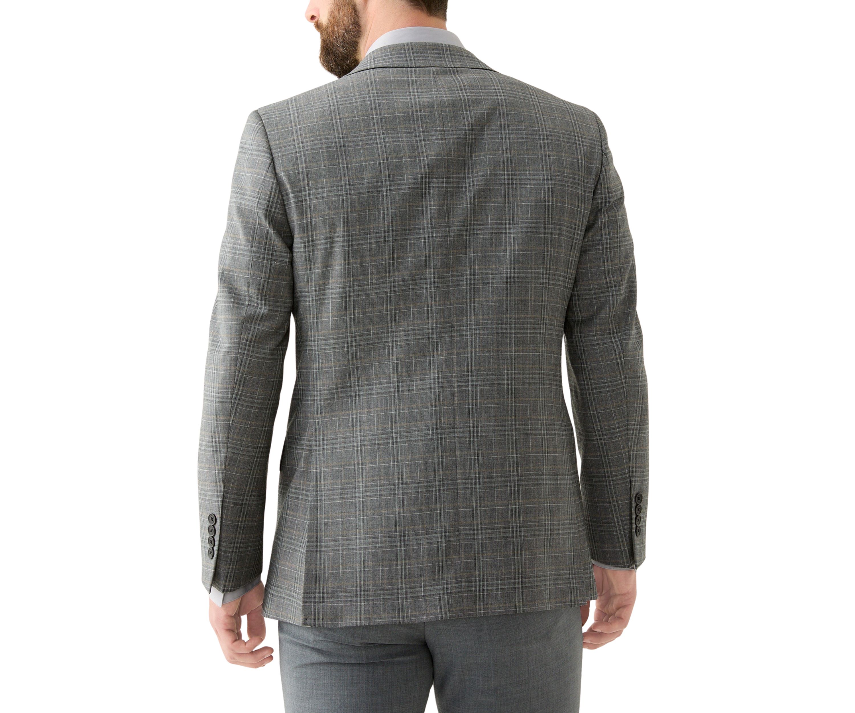 Plaid Wool Classic Fit Sport Coat