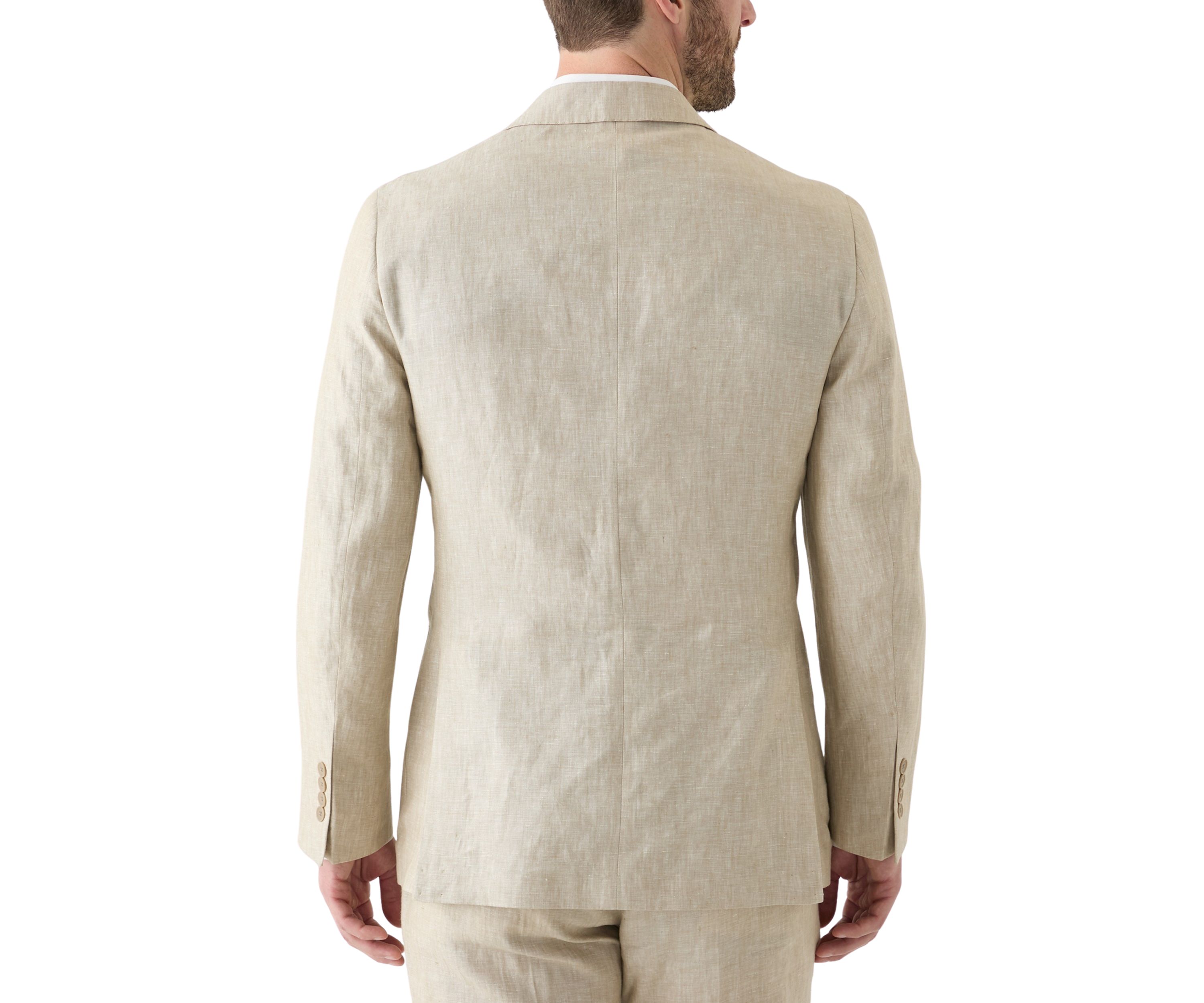 Mens Linen Classic Fit Suit Separate Jacket 
