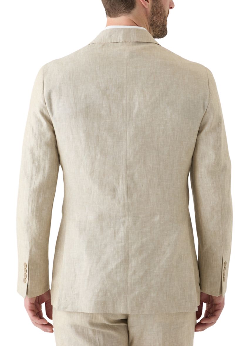 Mens Linen Classic Fit Suit Separate Jacket 