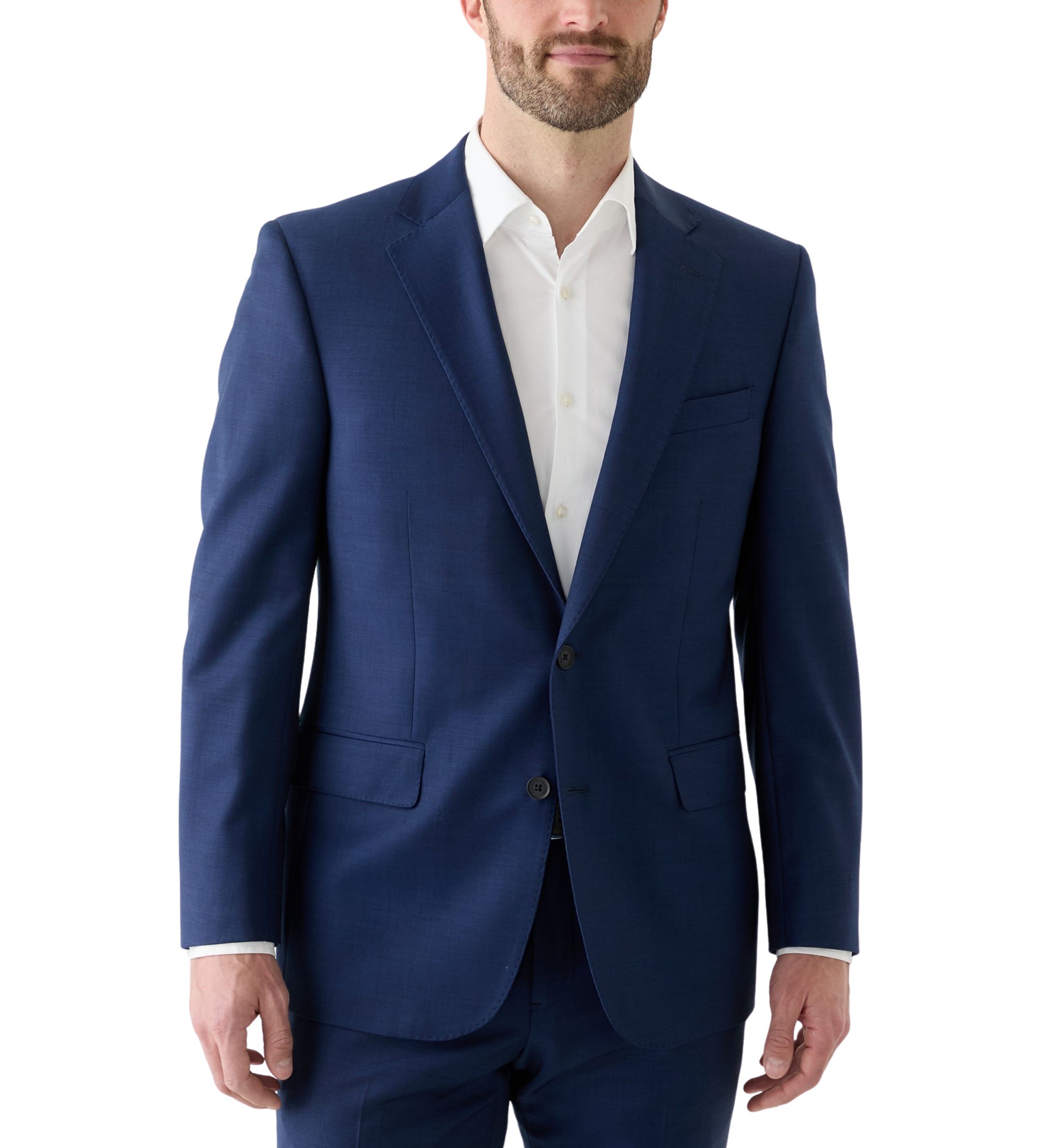 Wool Stretch Classic Fit Suit Jacket