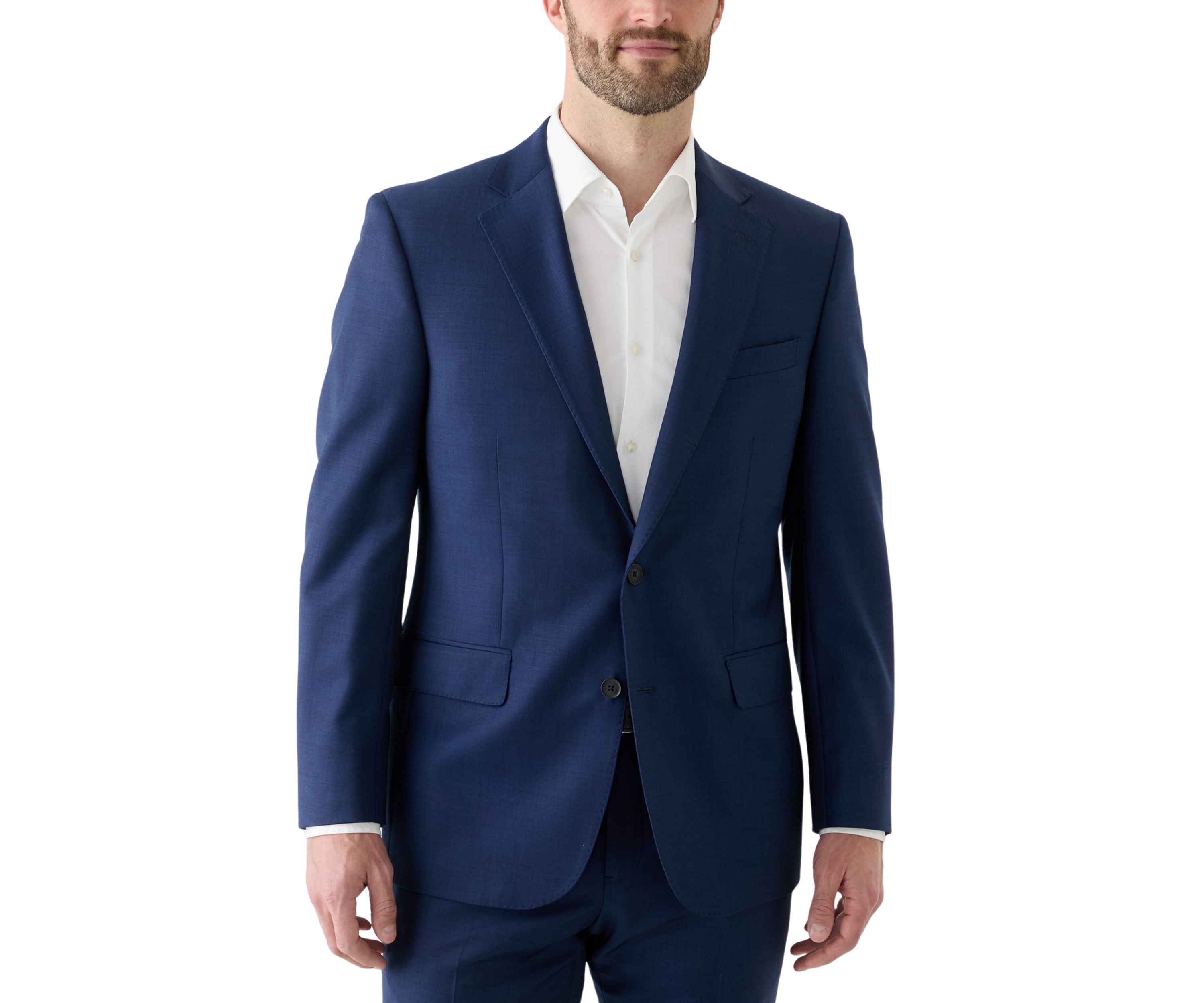 Wool Stretch Classic Fit Suit Jacket