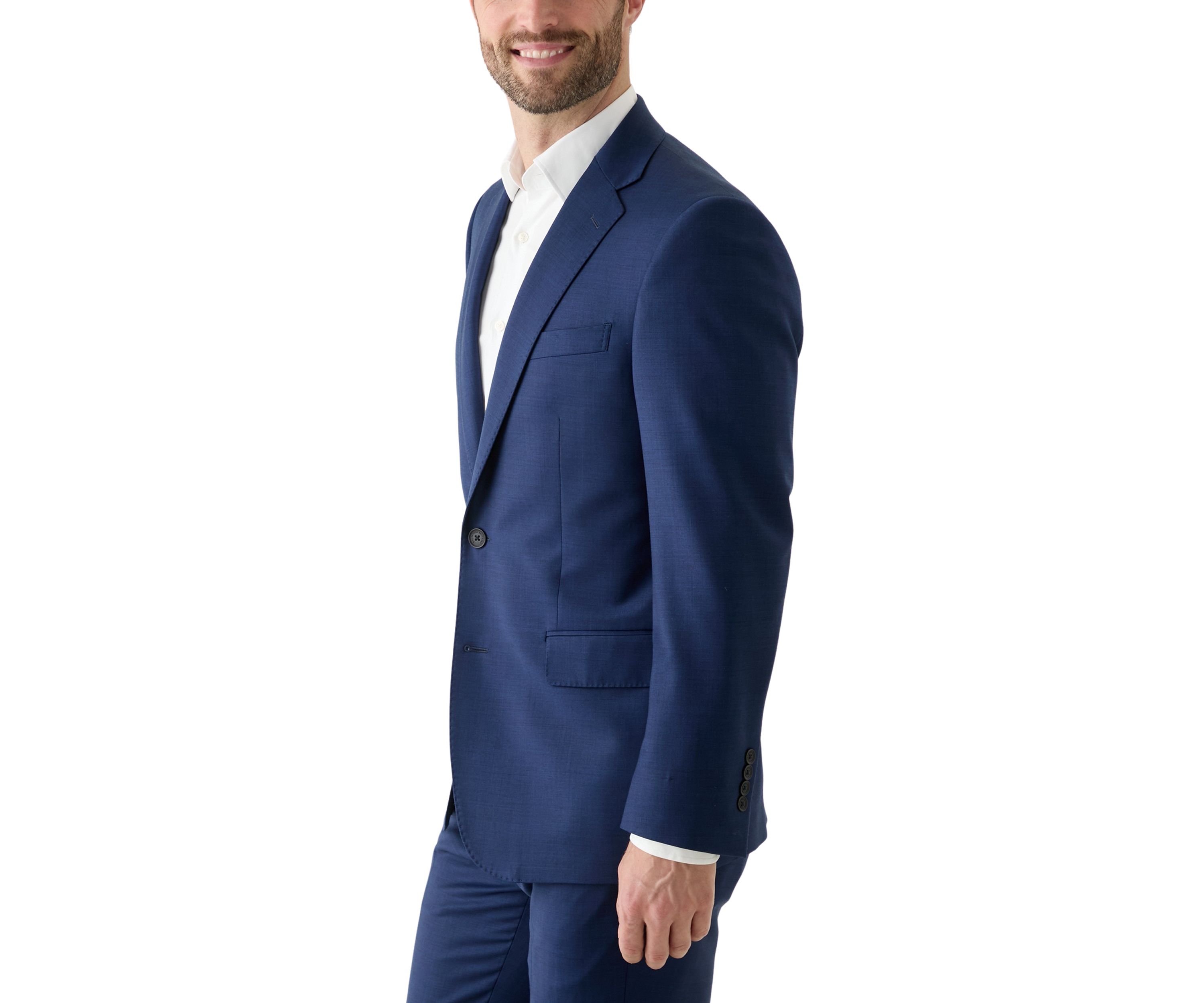 Wool Stretch Classic Fit Suit Jacket