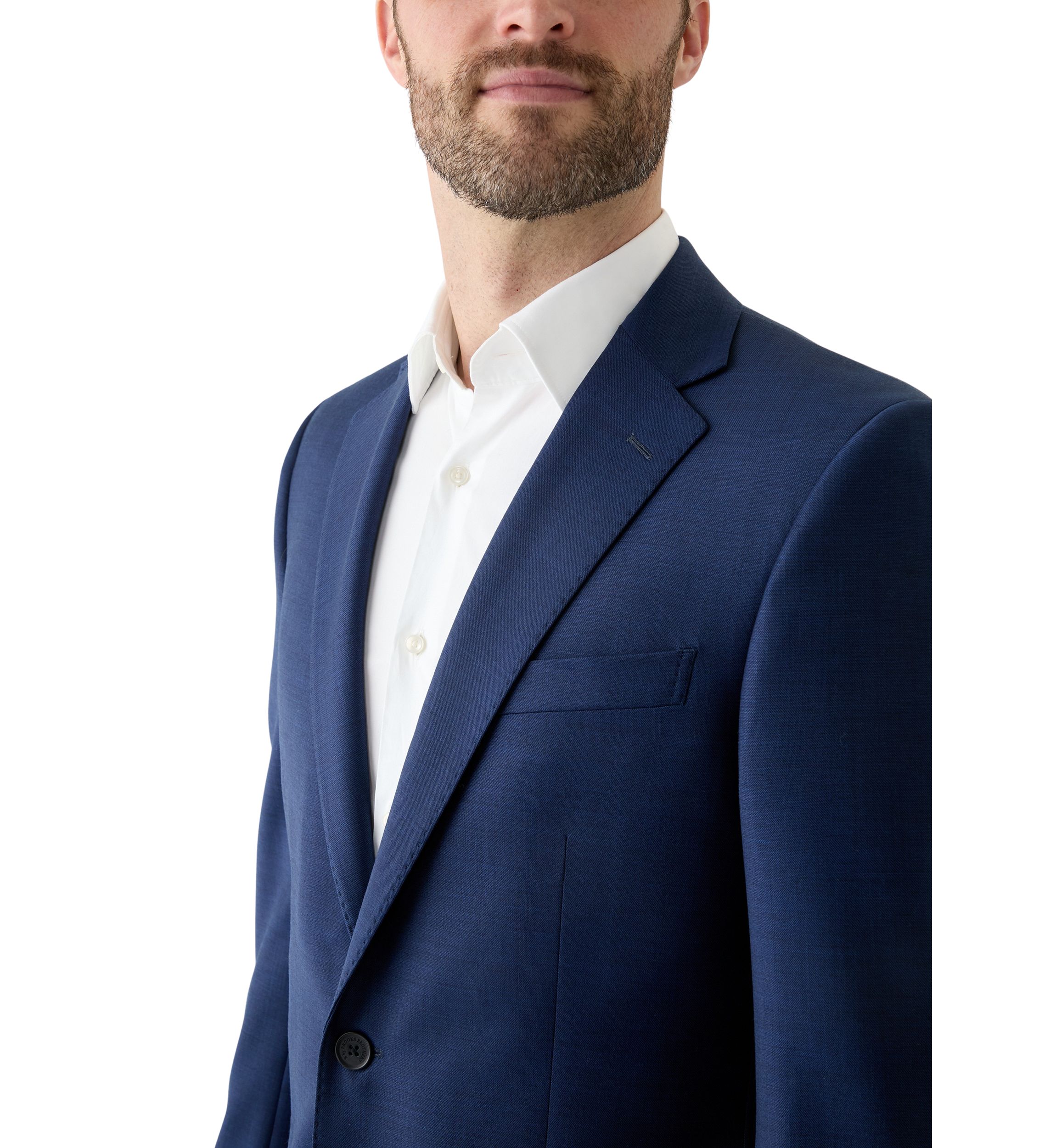 Wool Stretch Classic Fit Suit Jacket