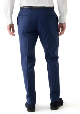 Men's Wool Stretch Classic Fit Suit Trouser Pants
