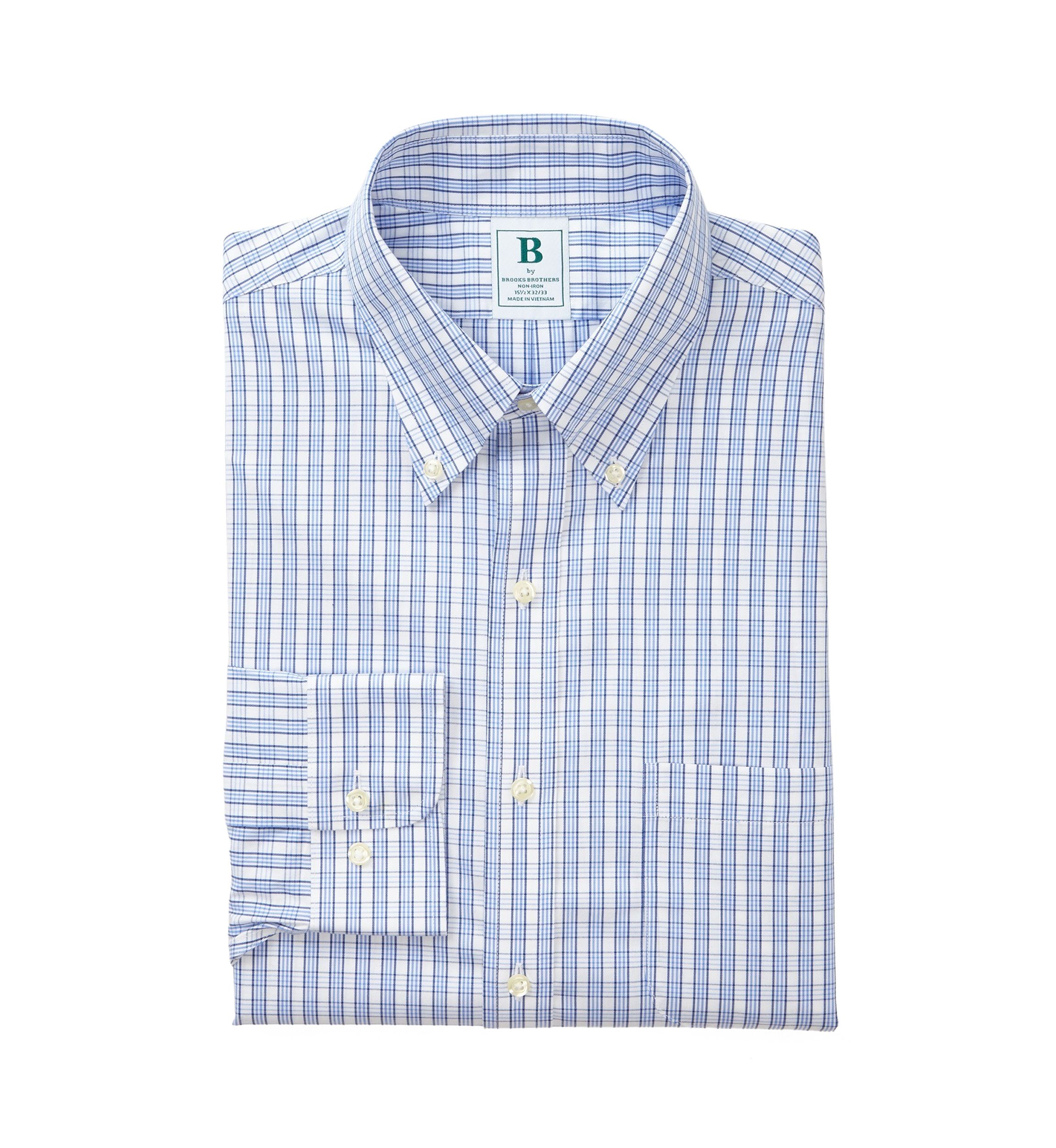 Mens Check Plaid Printed Button Down Dress Shirt