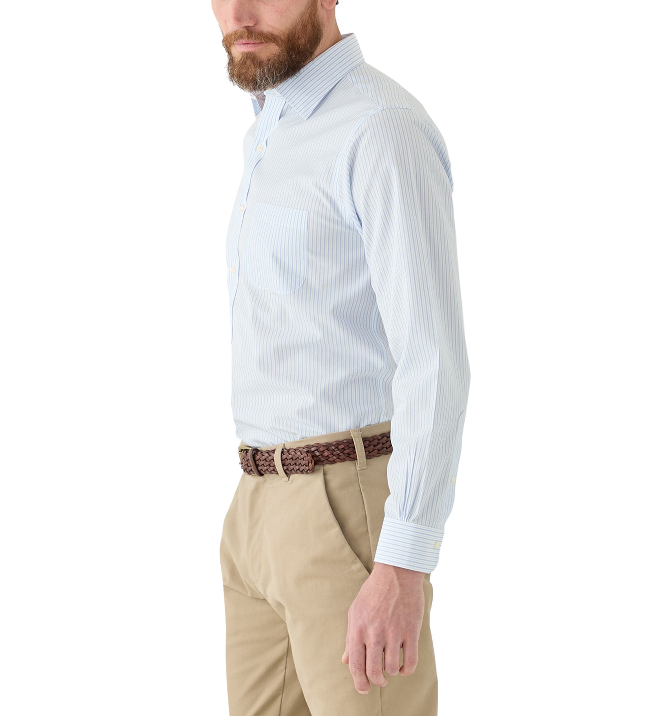 Mens Ainsley Collar Non Iron Regular Fit Dress Shirt