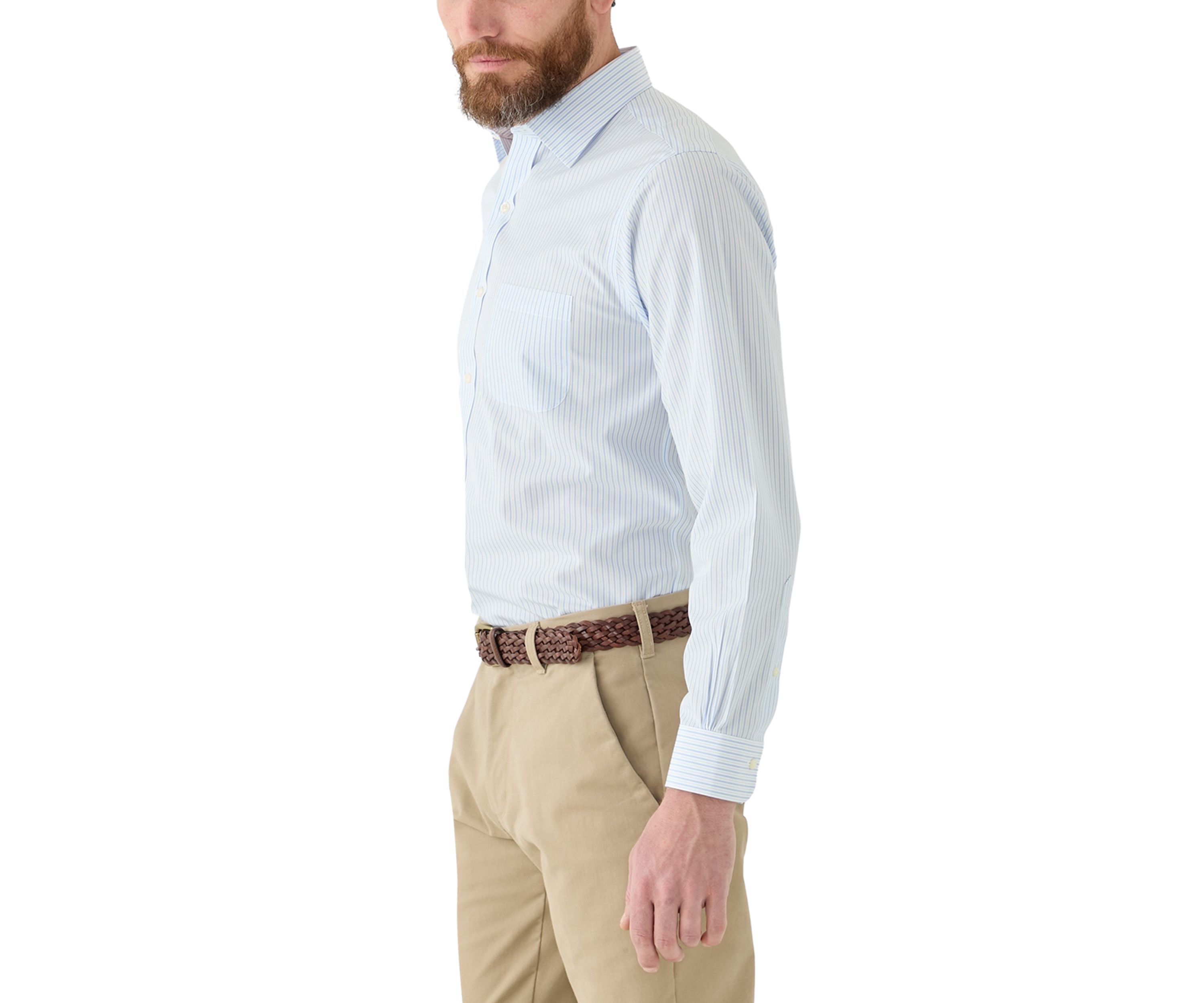 Mens Ainsley Collar Non Iron Regular Fit Dress Shirt