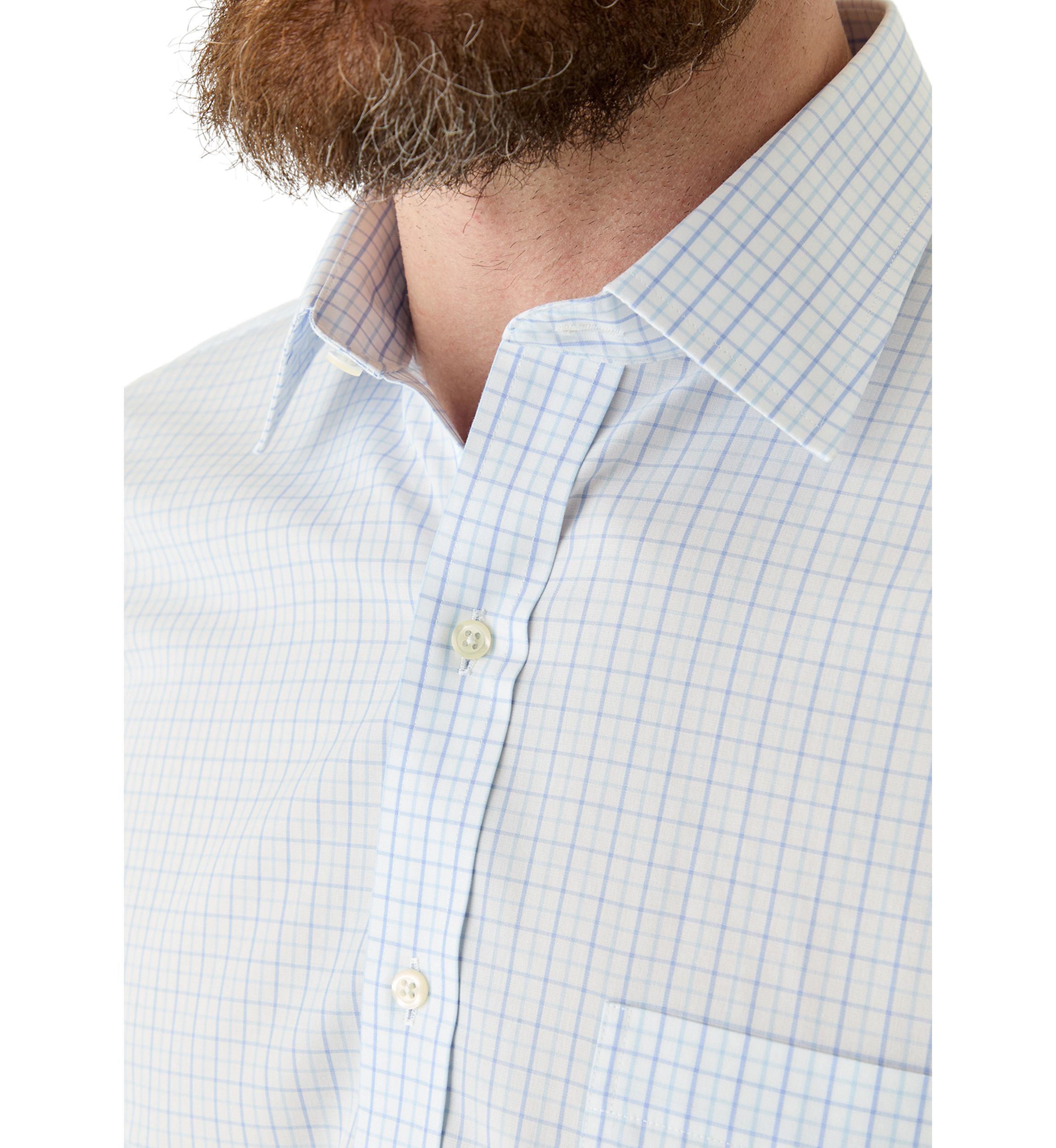 Mens Ainsley Collar Non Iron Regular Fit Dress Shirt