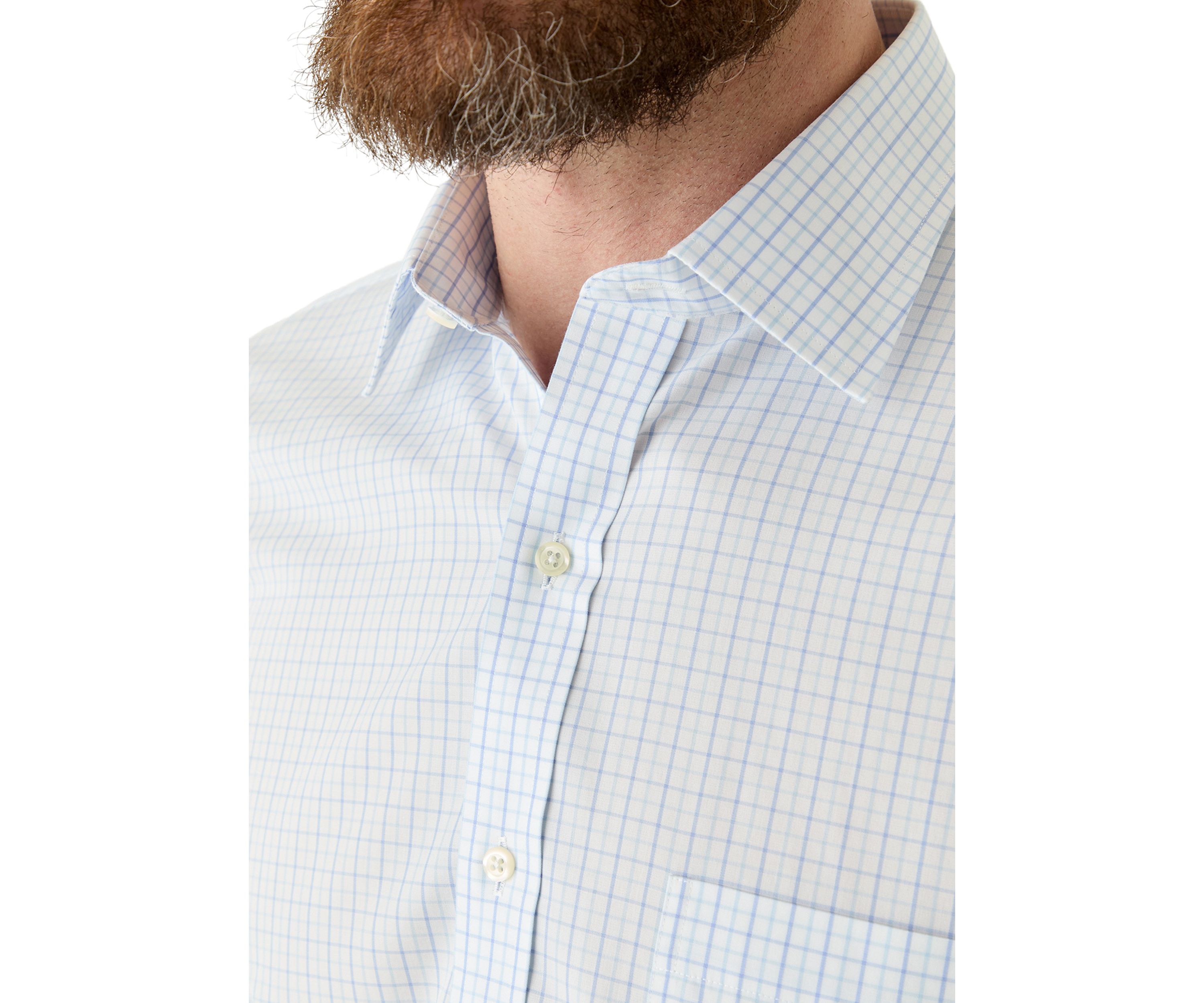 Mens Ainsley Collar Non Iron Regular Fit Dress Shirt