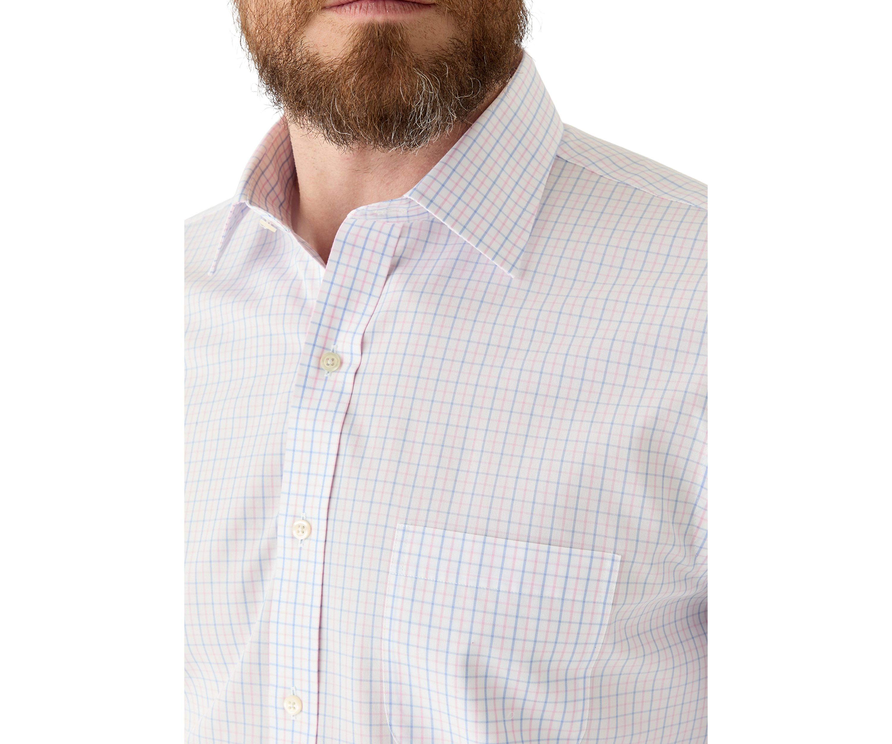 Mens Ainsley Collar Non Iron Regular Fit Dress Shirt