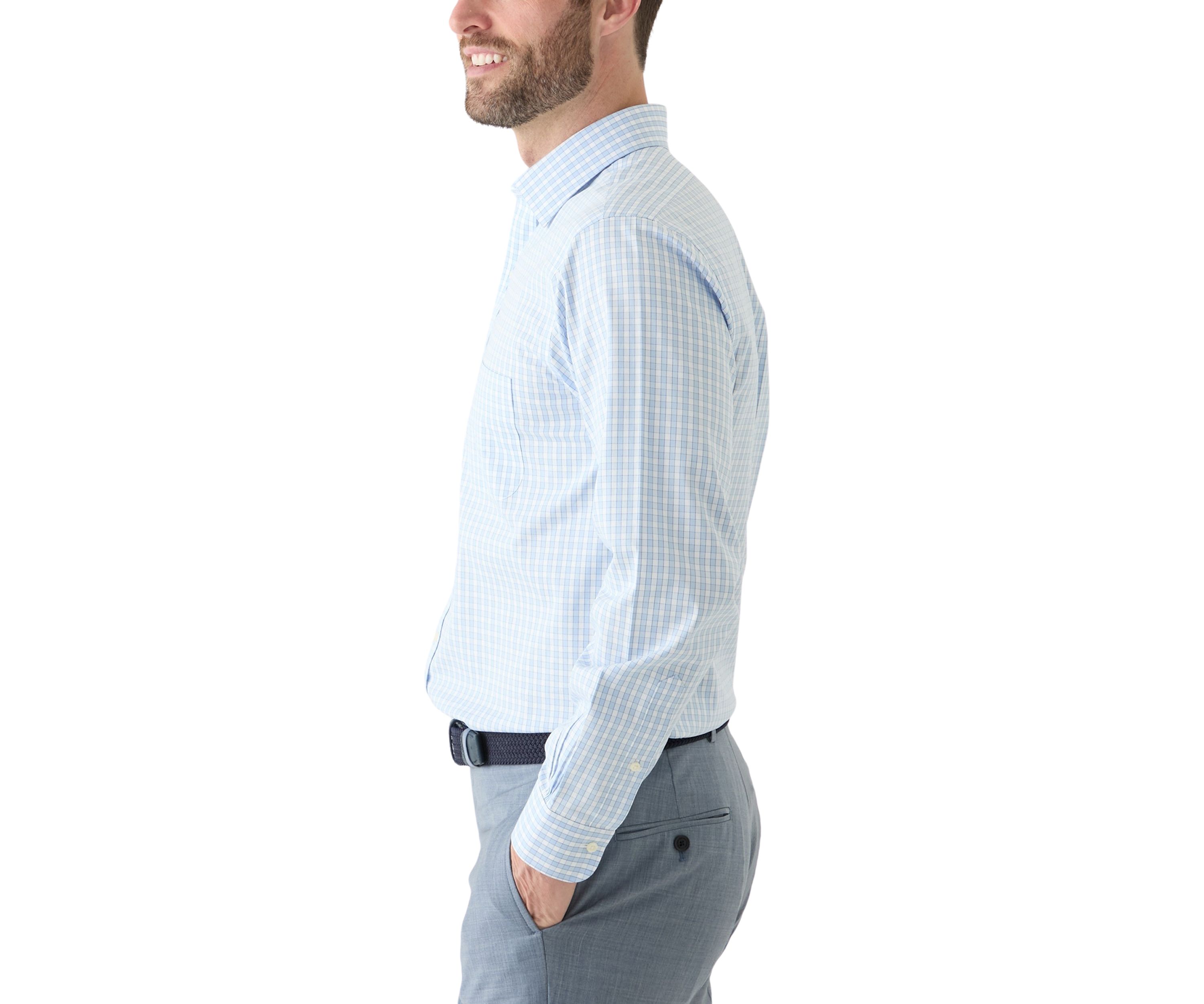 Mens Ainsley Collar Non Iron Regular Fit Dress Shirt