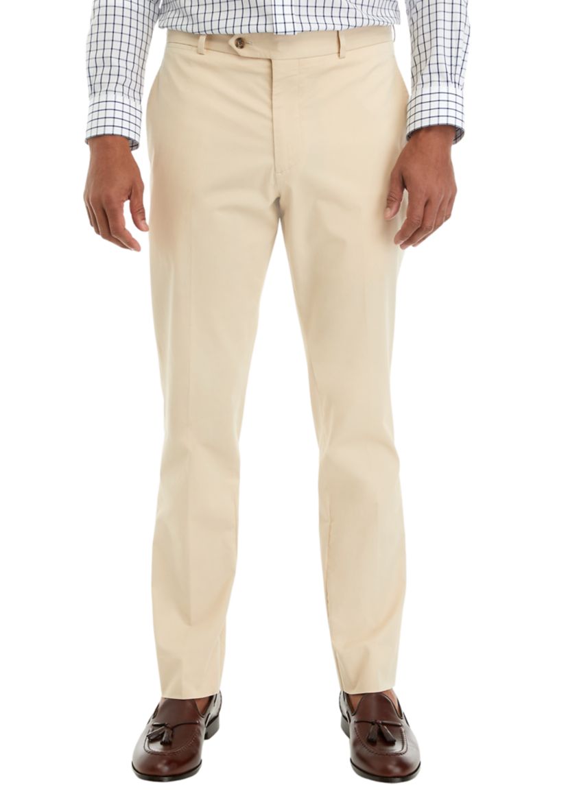 Cotton Classic Fit Suit Trousers