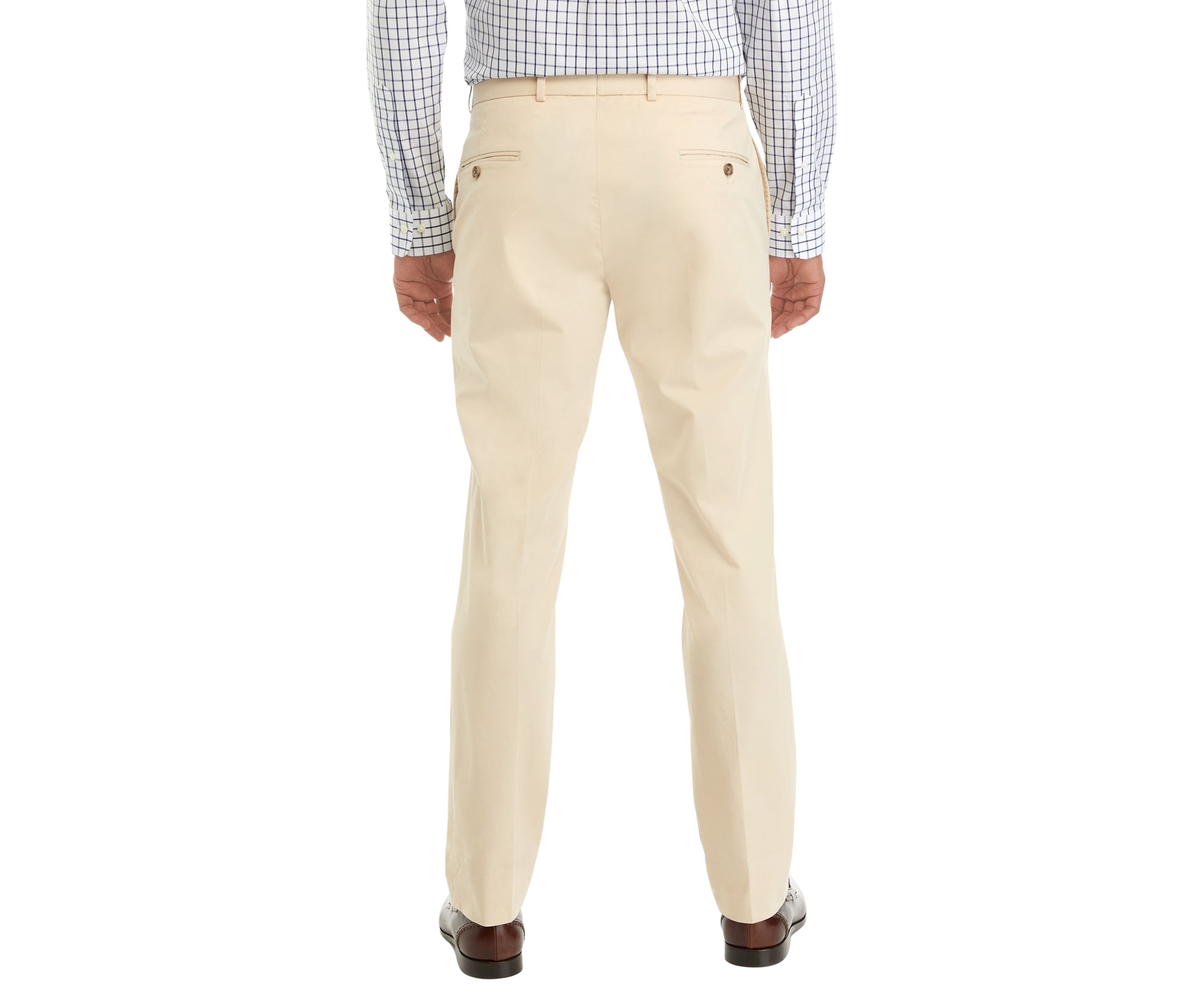 Cotton Classic Fit Suit Trousers