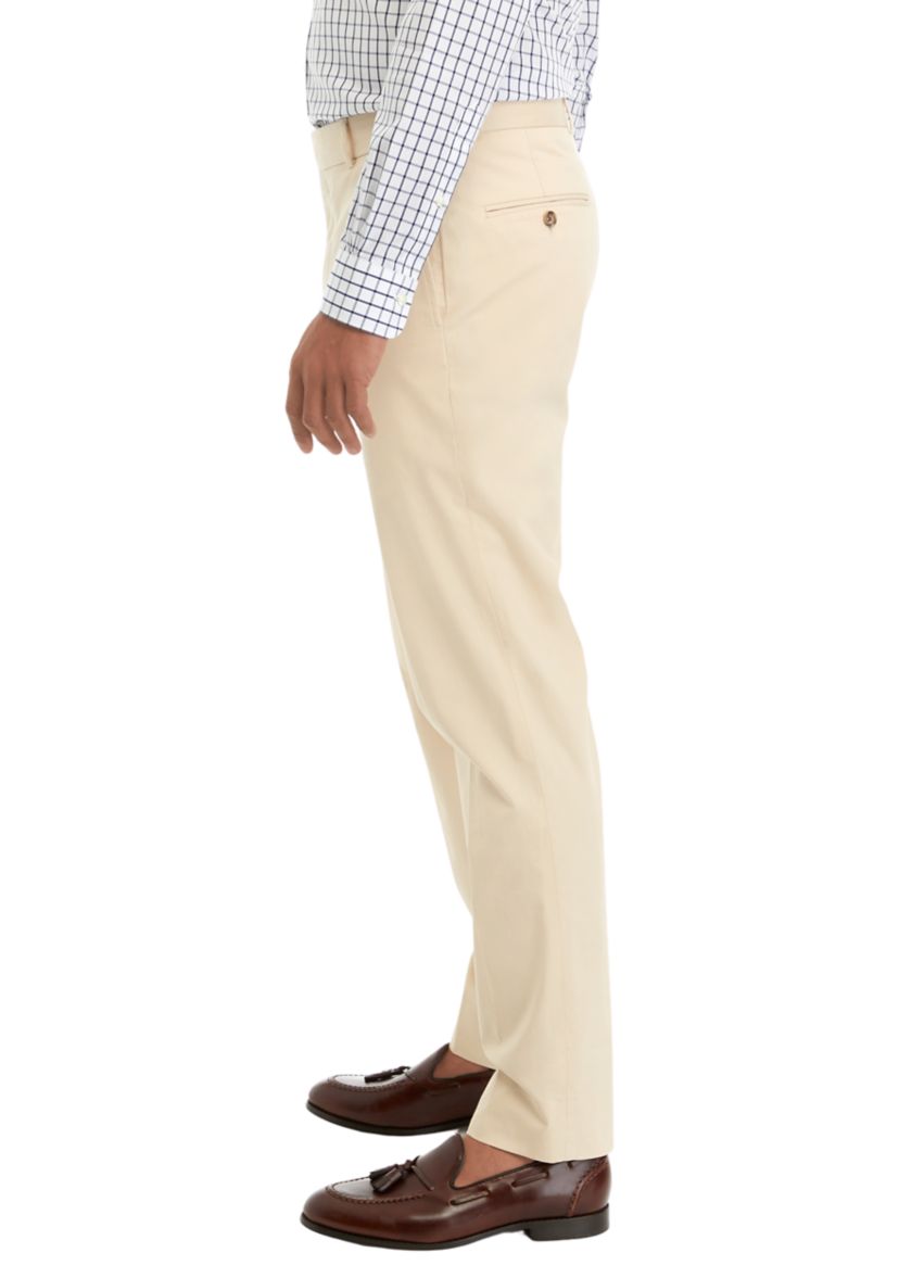 Cotton Classic Fit Suit Trousers