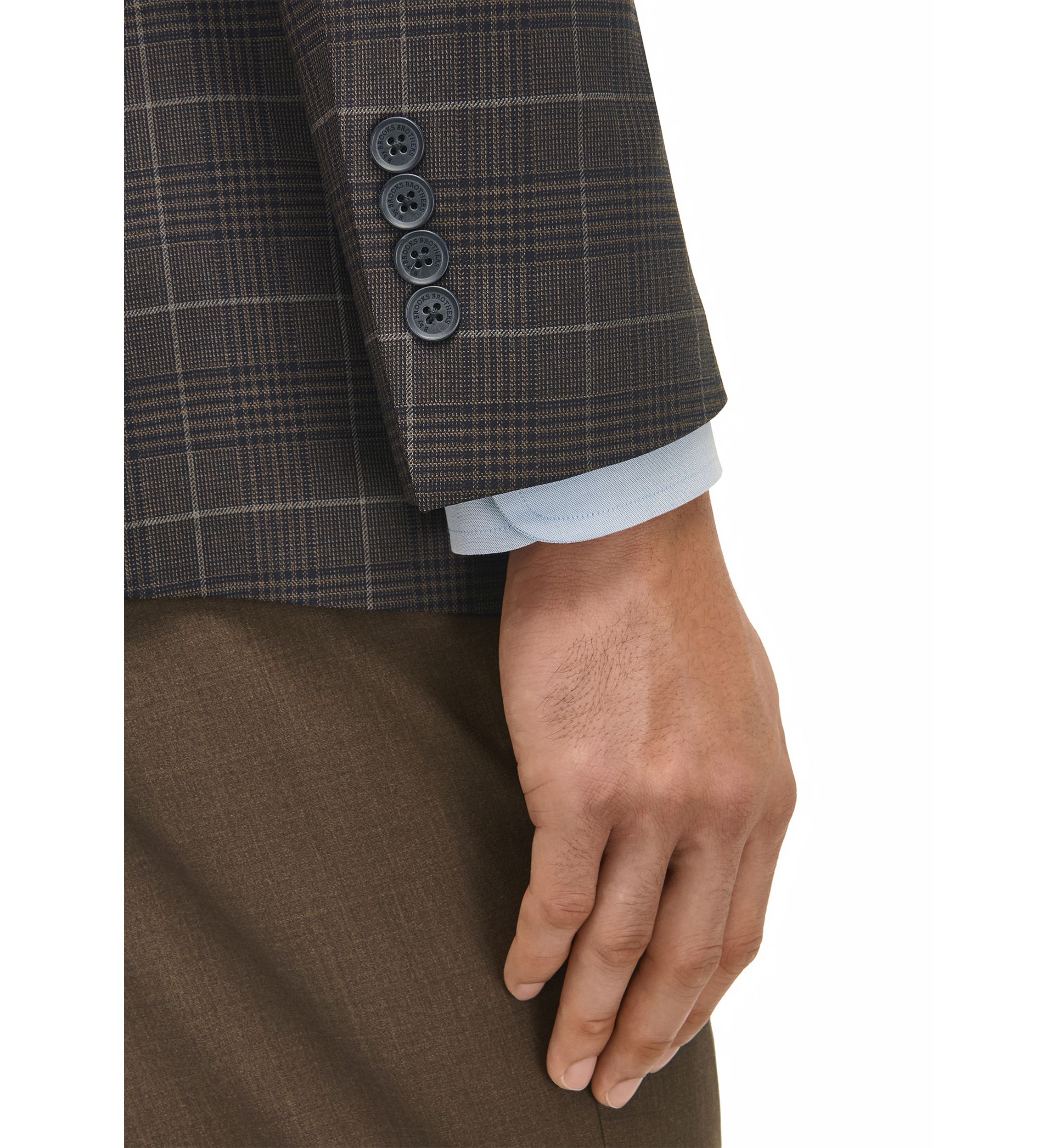 Plaid Wool Stretch Classic Fit Sportcoat