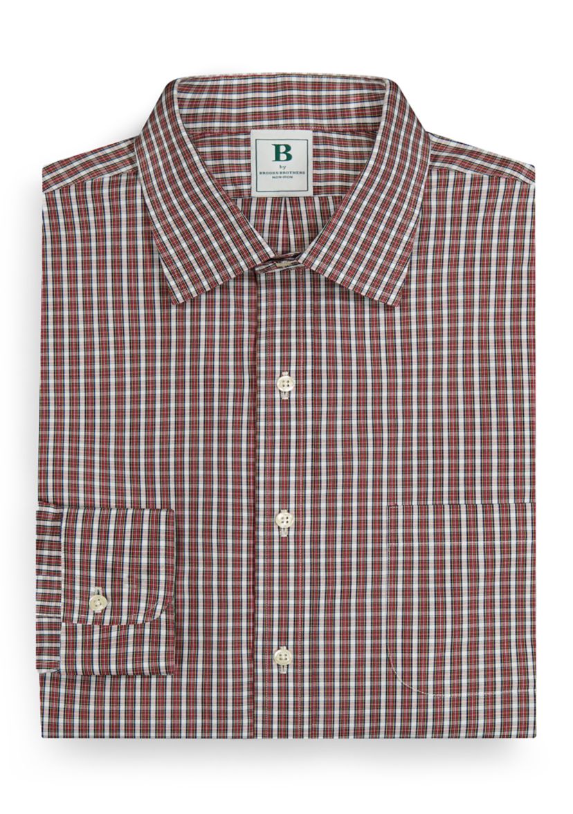 Regular Fit Non-Iron Tartan Dress Shirt