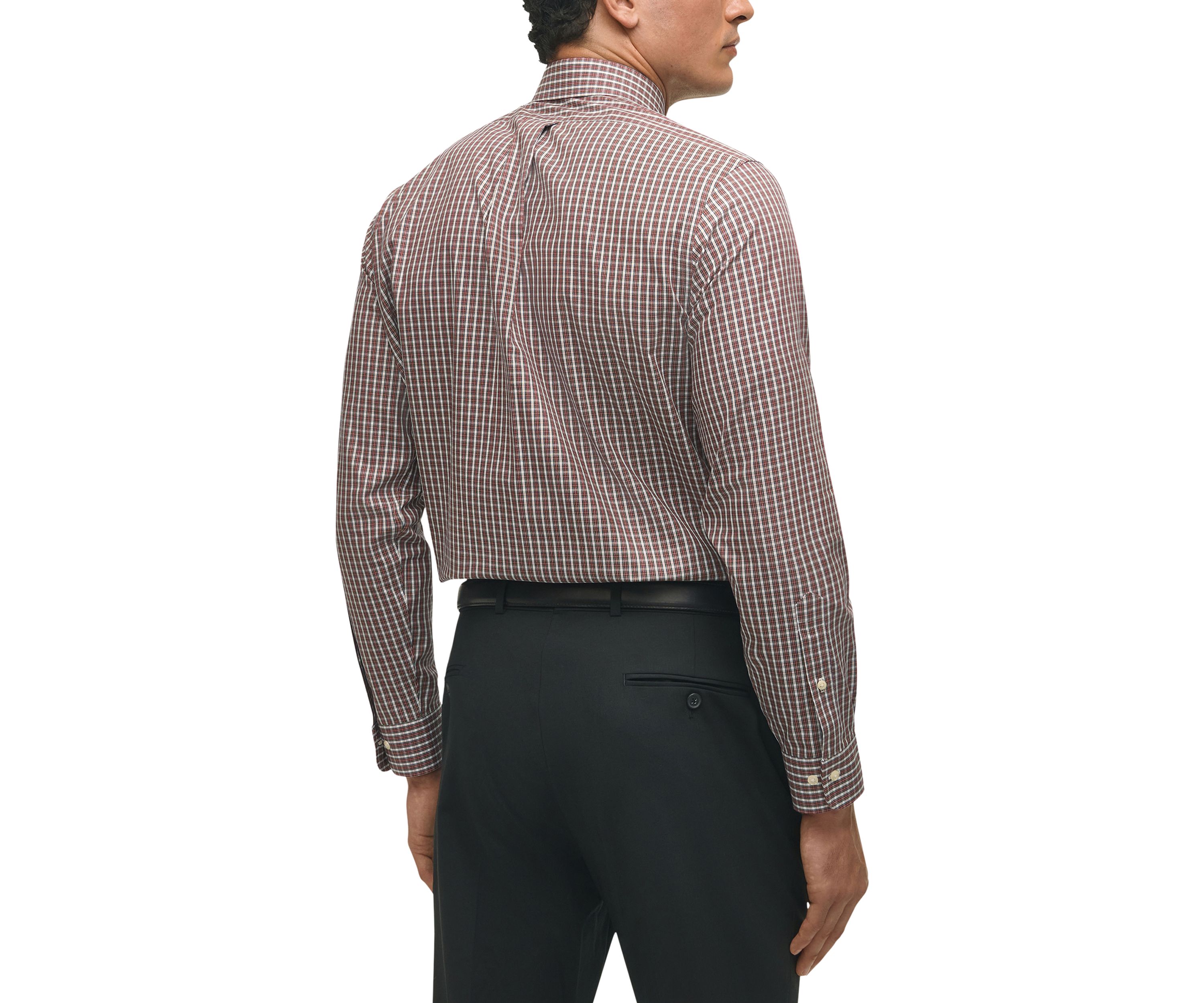  Regular Fit Non-Iron Tartan Dress Shirt