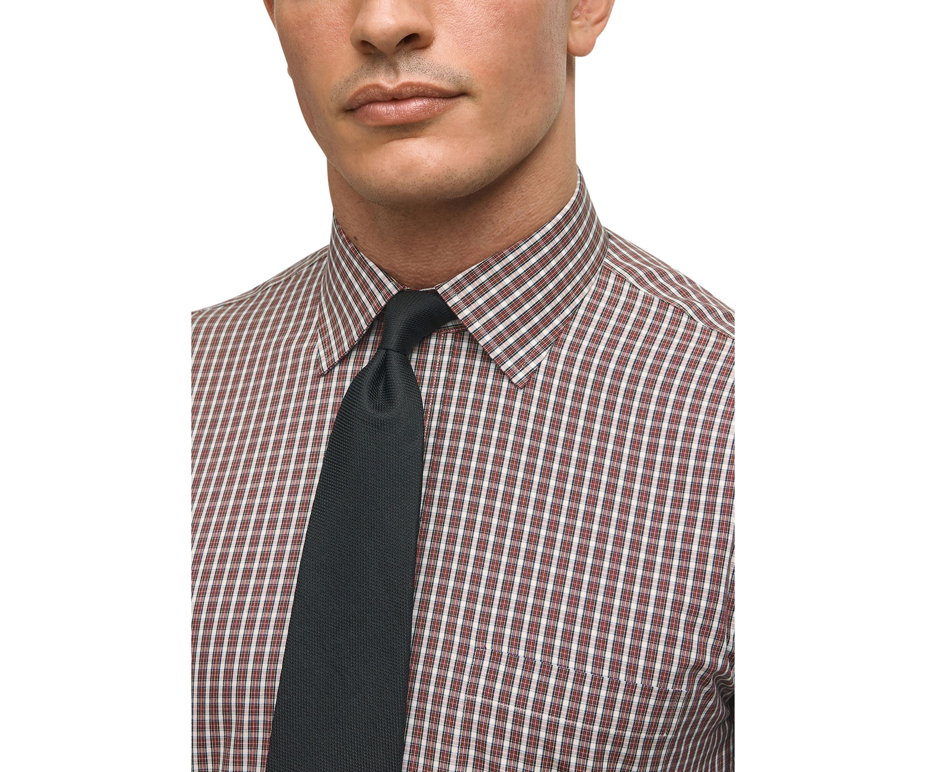 Regular Fit Non-Iron Tartan Dress Shirt