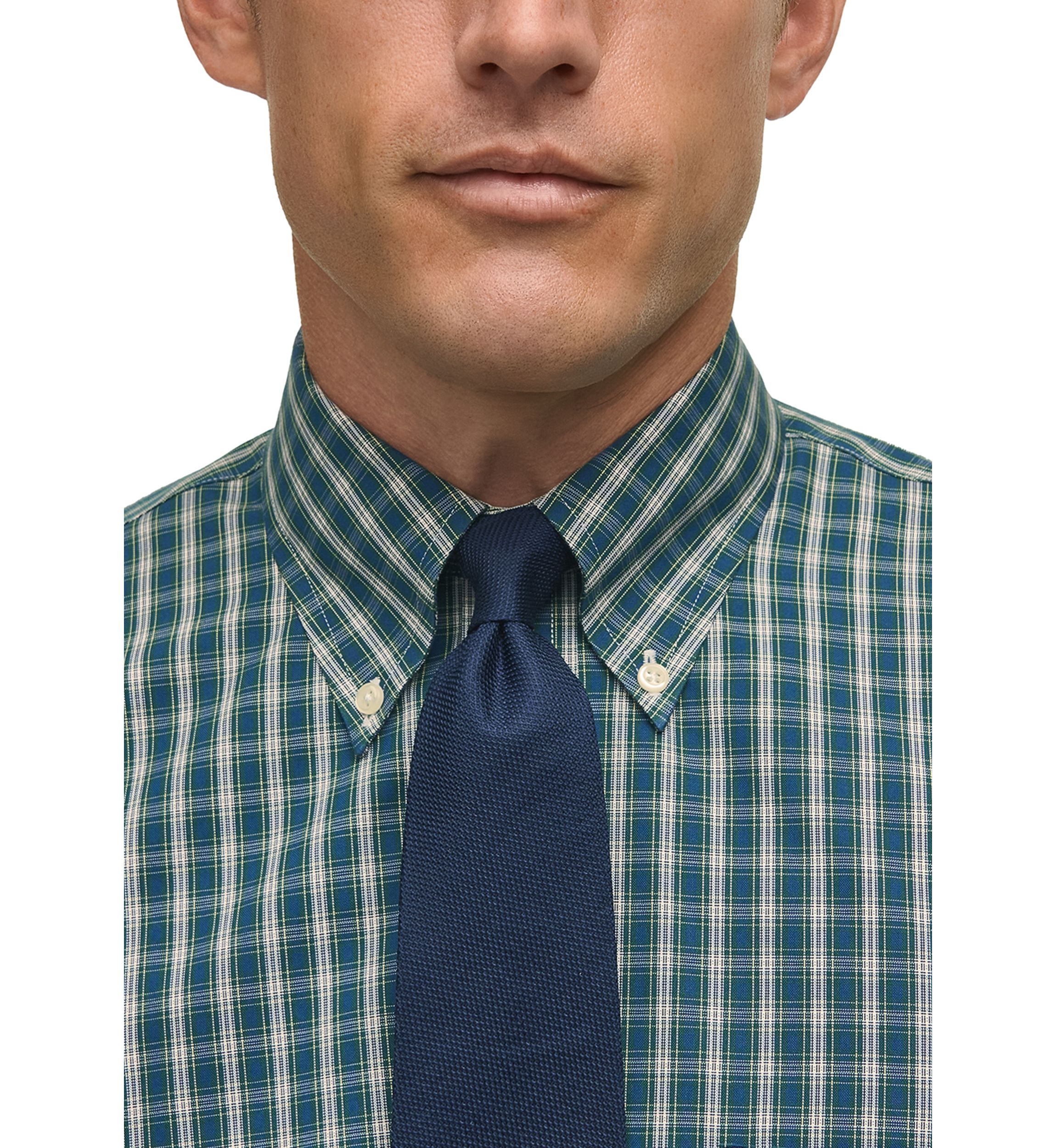 Regular Fit Non-Iron Tartan Dress Shirt