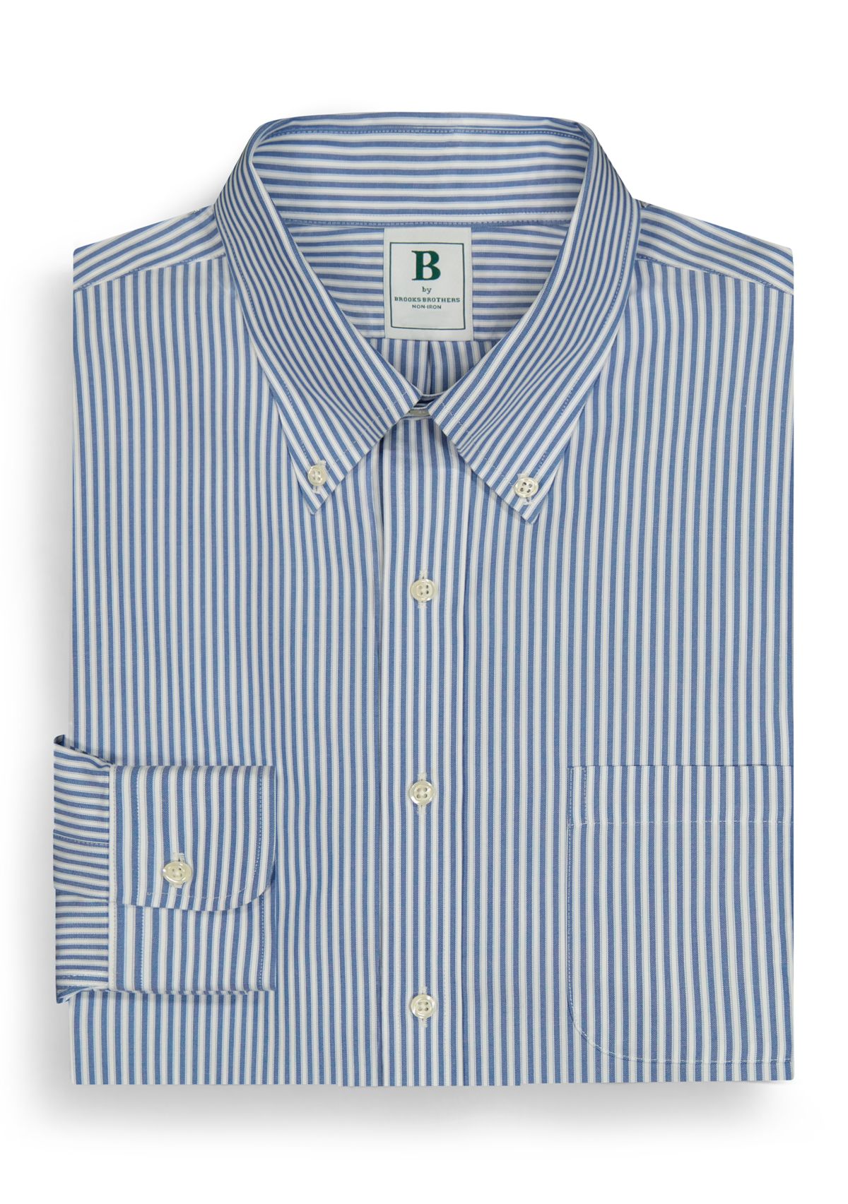 Regular Fit Non-Iron Stripe Dress Shirt